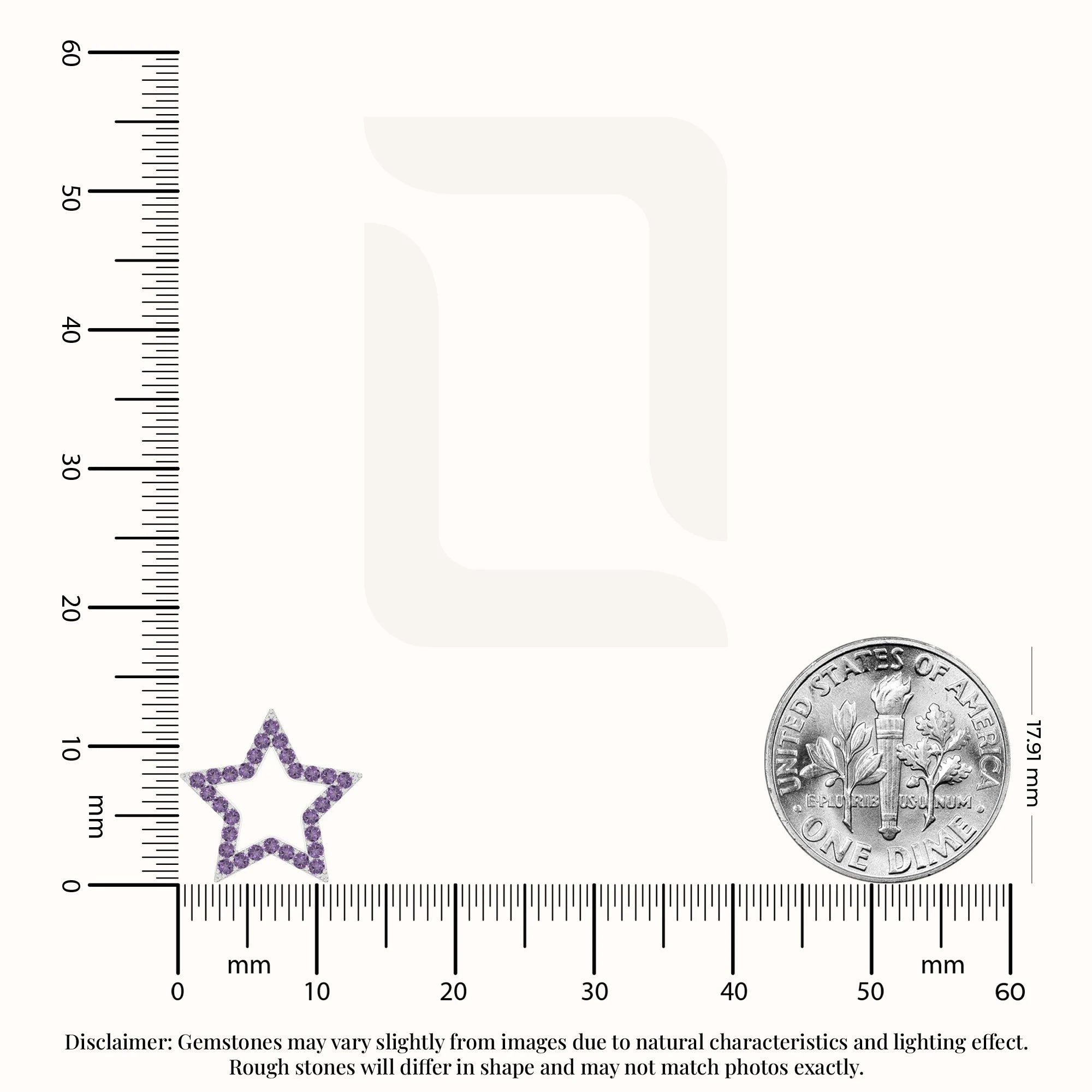 natural amethyst star stud earrings in sterling silver 