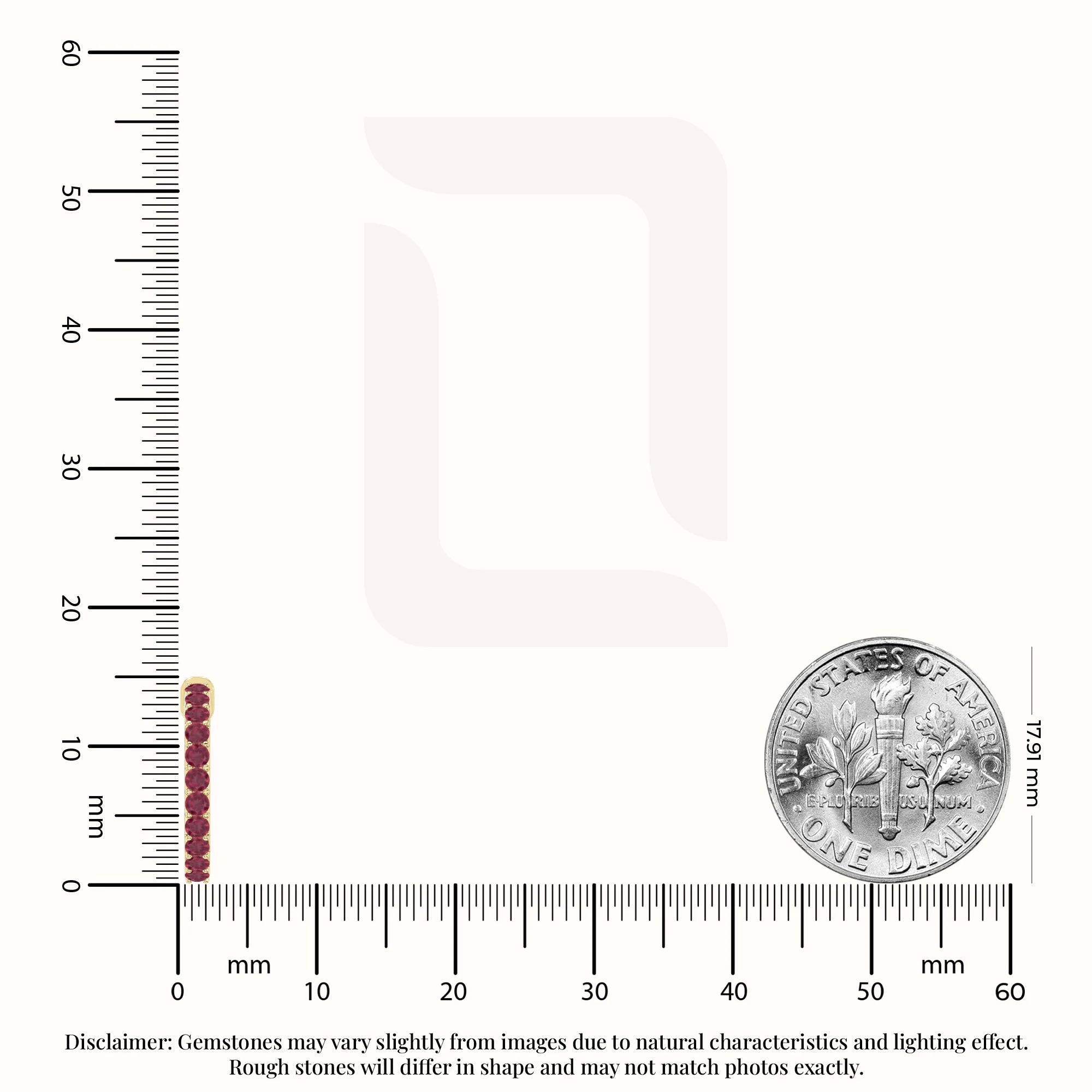 natural ruby hoop earrings in yellow gold vermeil 