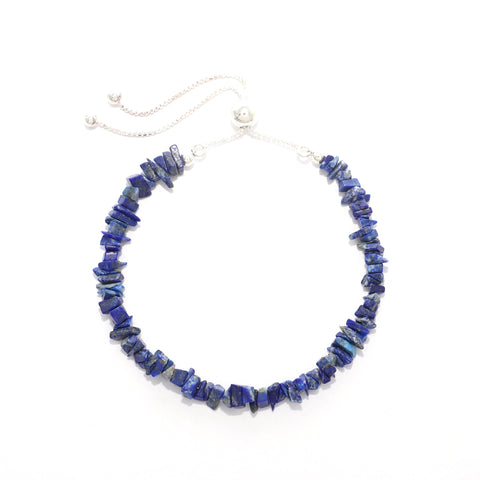 natural lapis-lazuli rough shape bolo bracelet