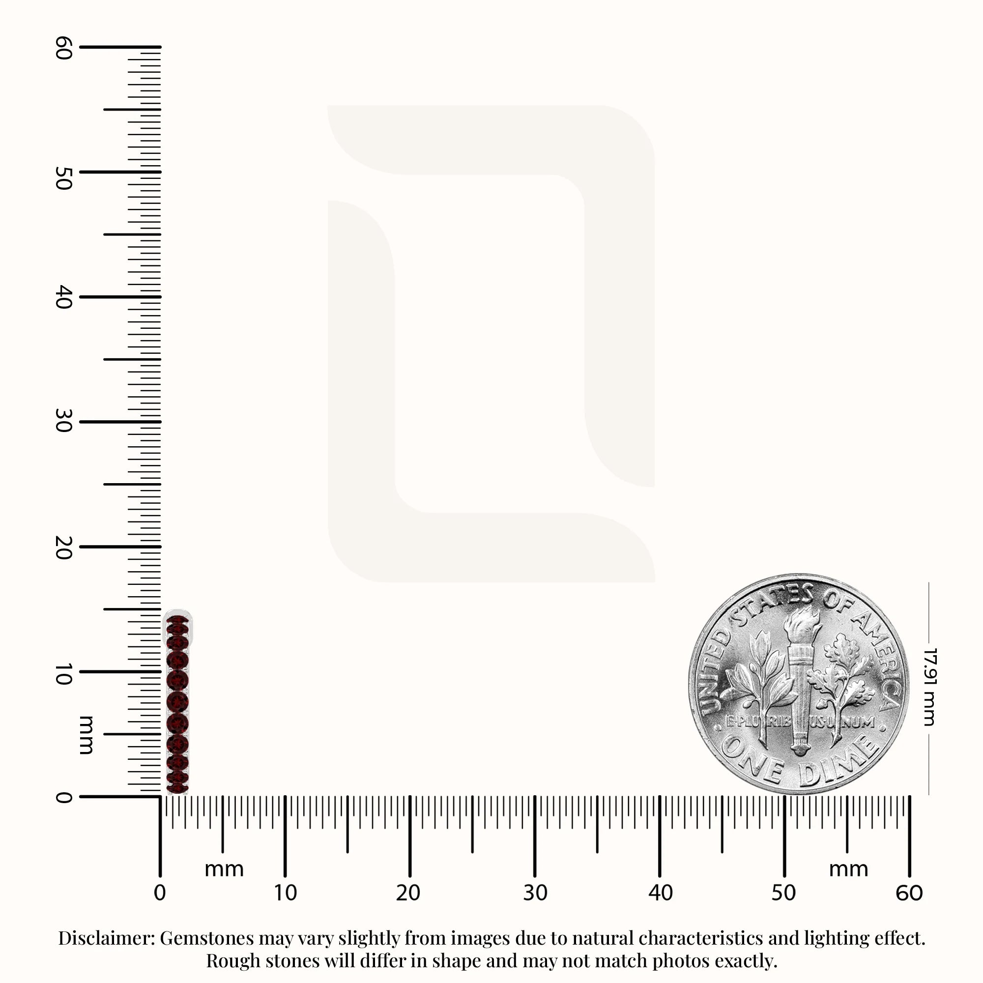 natural garnet hoop earrings in sterling silver 