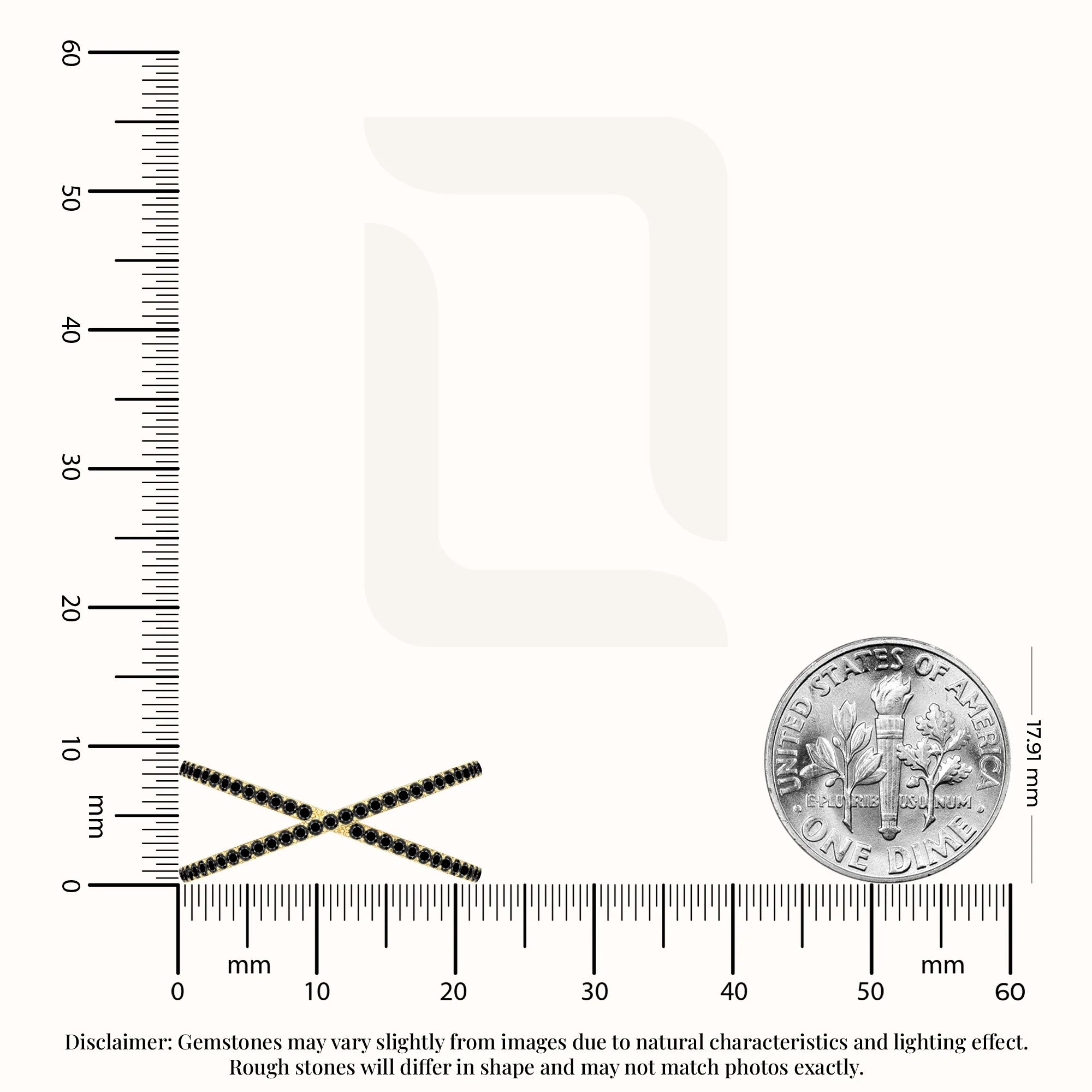 natural black onyx criss cross band rings in yellow gold vermeil