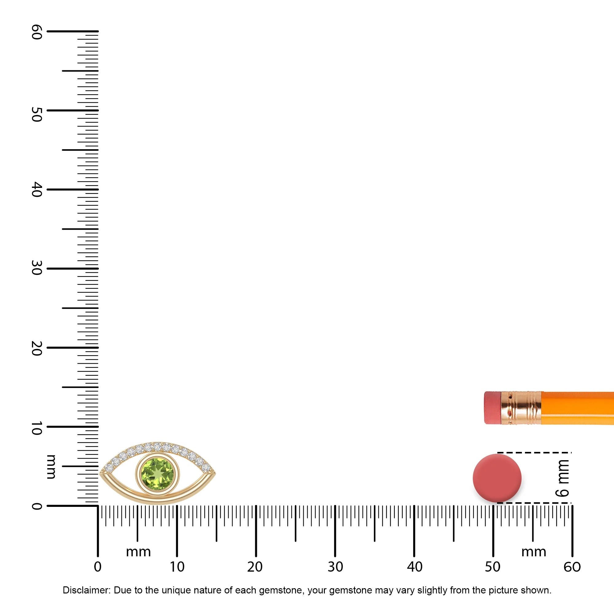 peridot evil eye necklaces in yellow gold vermeil 