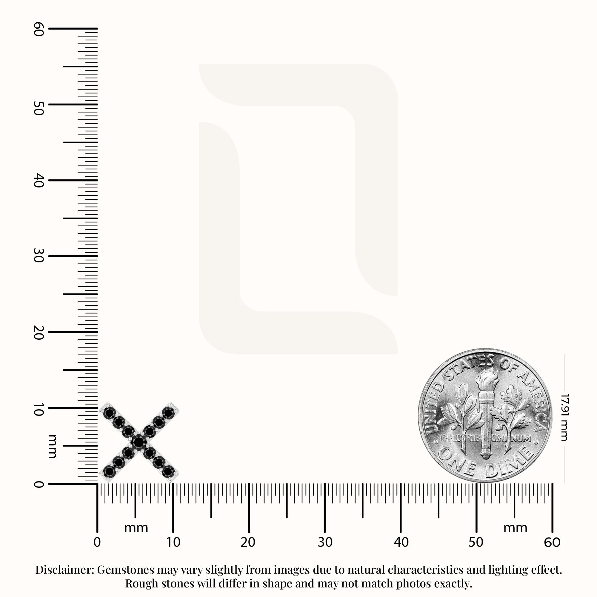 natural black-onyx x stud earrings in sterling silver 