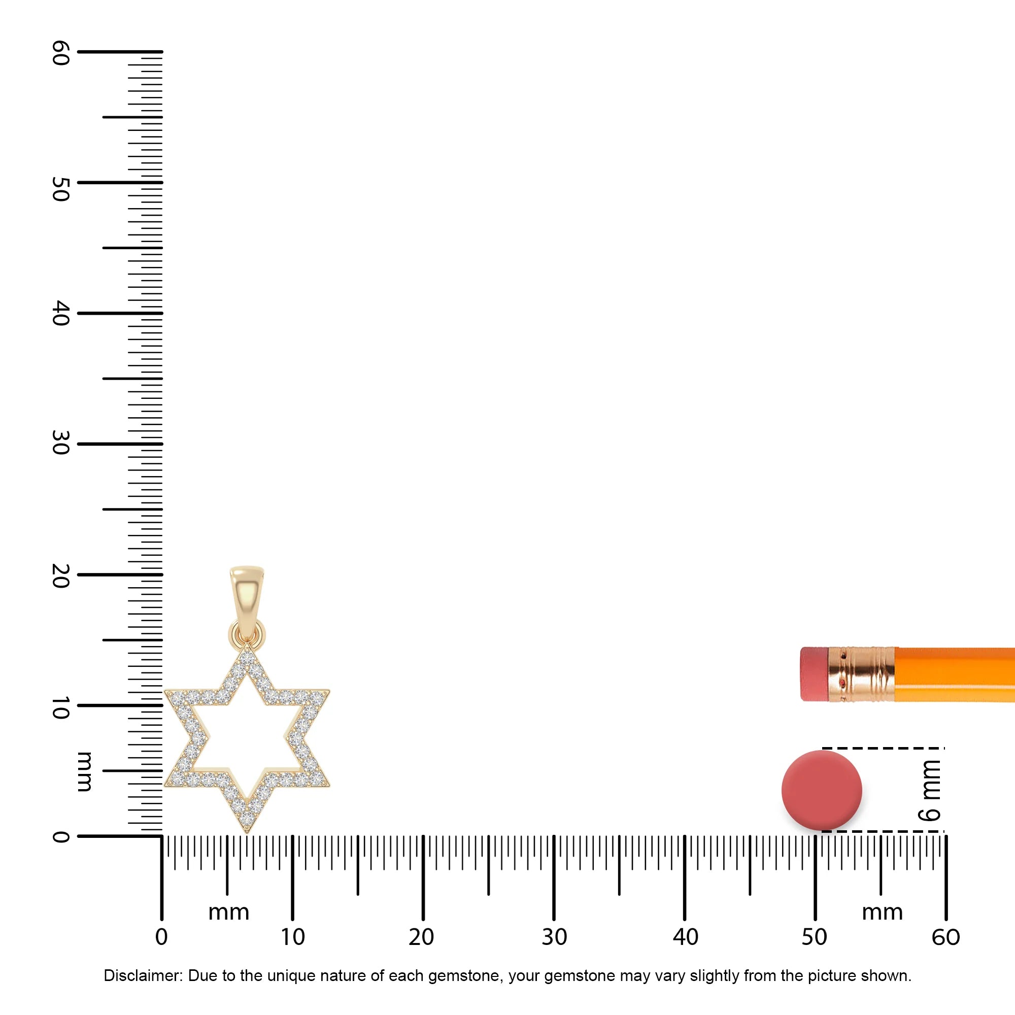 moissanite star of david necklaces in yellow gold vermeil 