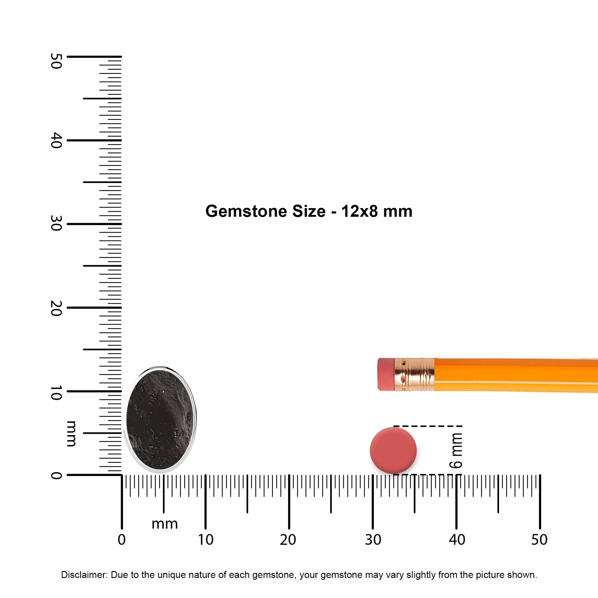 natural shungite oval shape pendant necklace