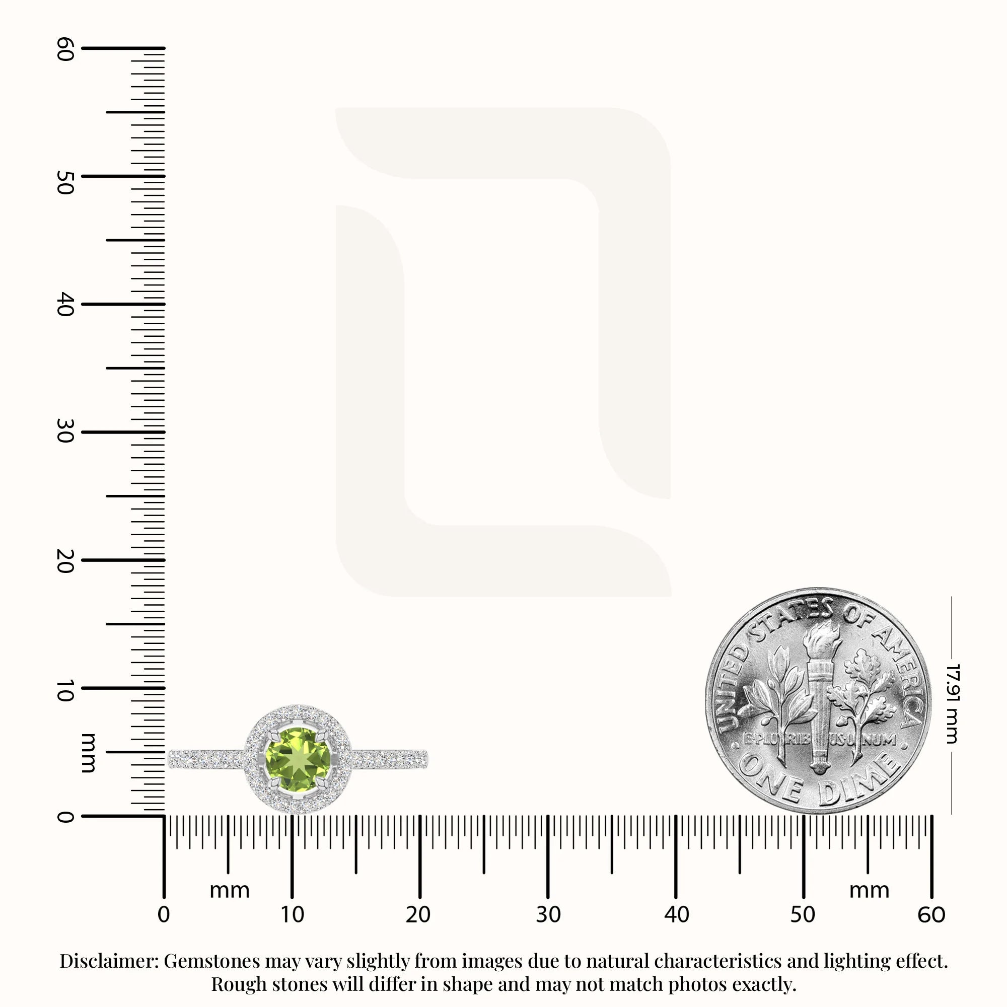 natural peridot solitaire halo engagement rings in sterling silver 