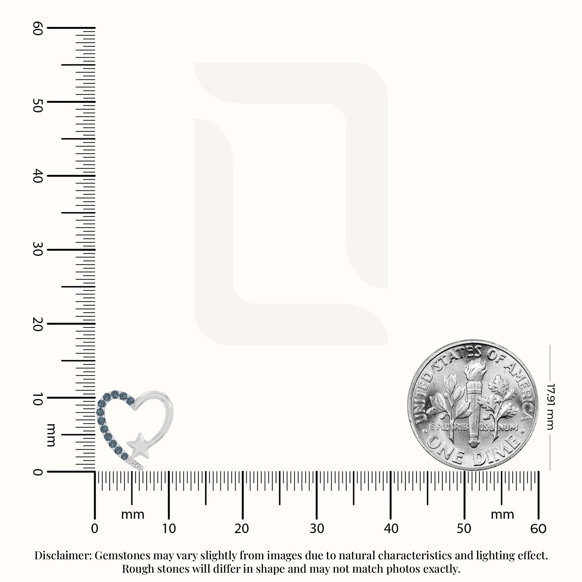 natural london-blue-topaz heart-star stud earrings in sterling silver 