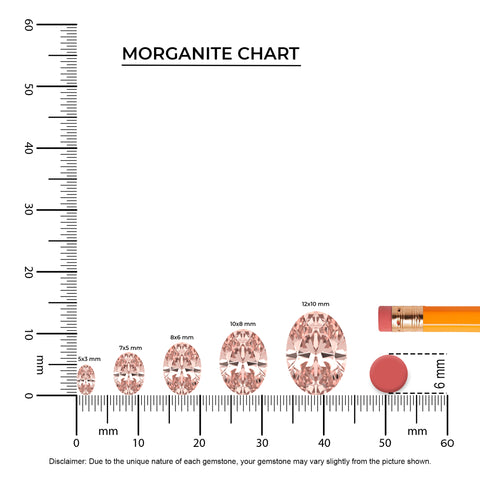 natural morganite oval solitaire engagement ring