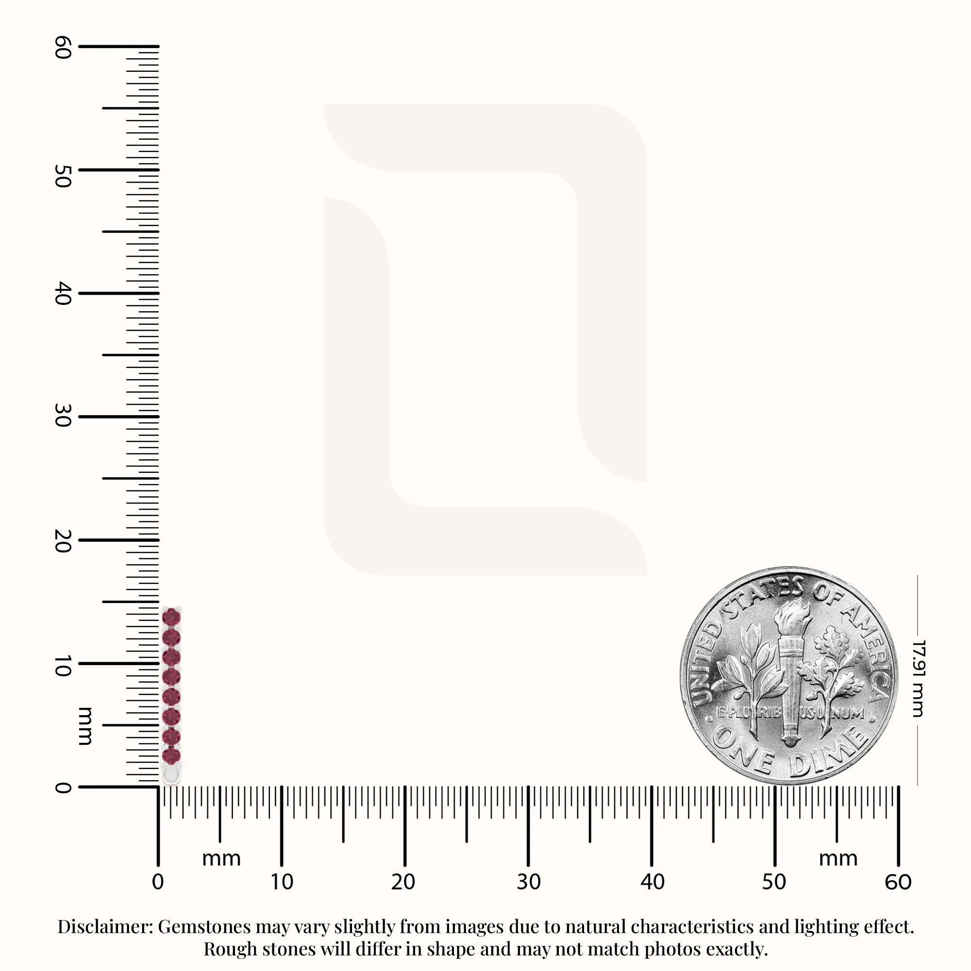 natural ruby hoop earrings in sterling silver 