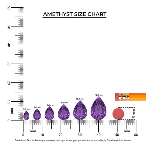 lab grown amethyst pear dangle earrings with moissanite 