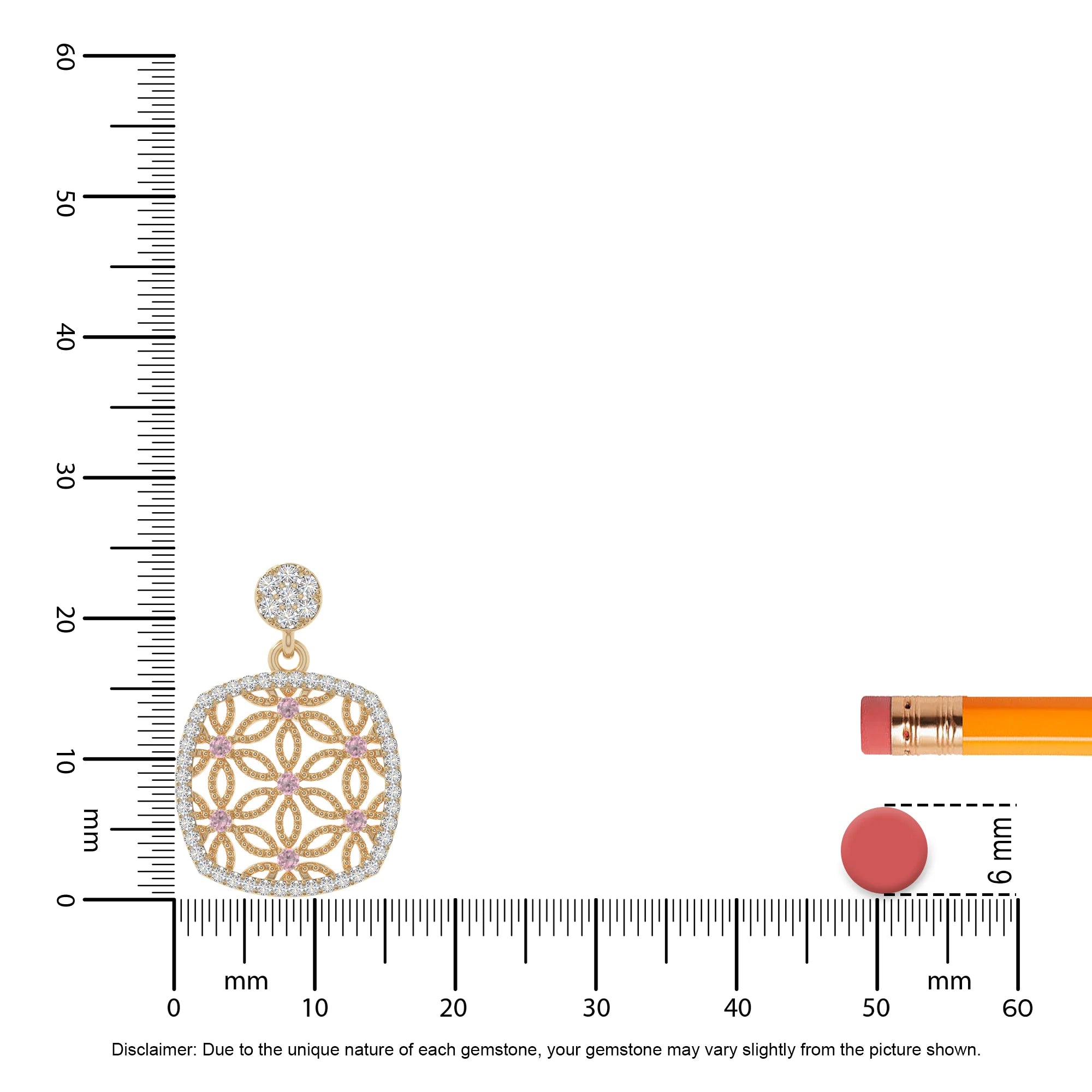 natural pink-tourmaline infinity love knot necklaces in yellow gold vermeil 