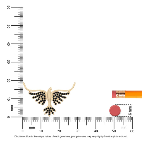 natural black-onyx phoenix eagle necklaces in yellow gold vermeil 