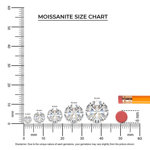 lab-grown moissanite round solitaire engagement ring