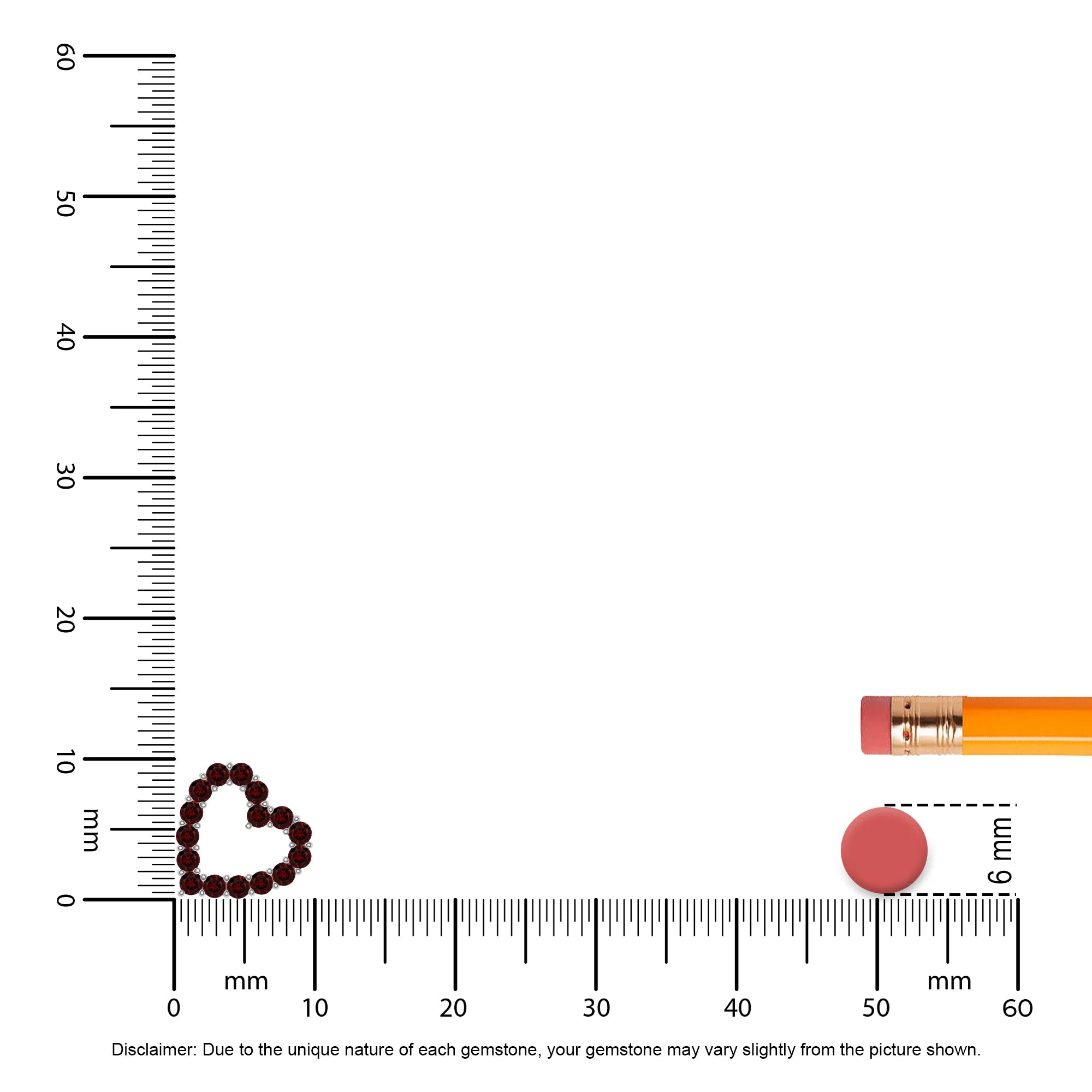 natural garnet heart necklaces in sterling silver 