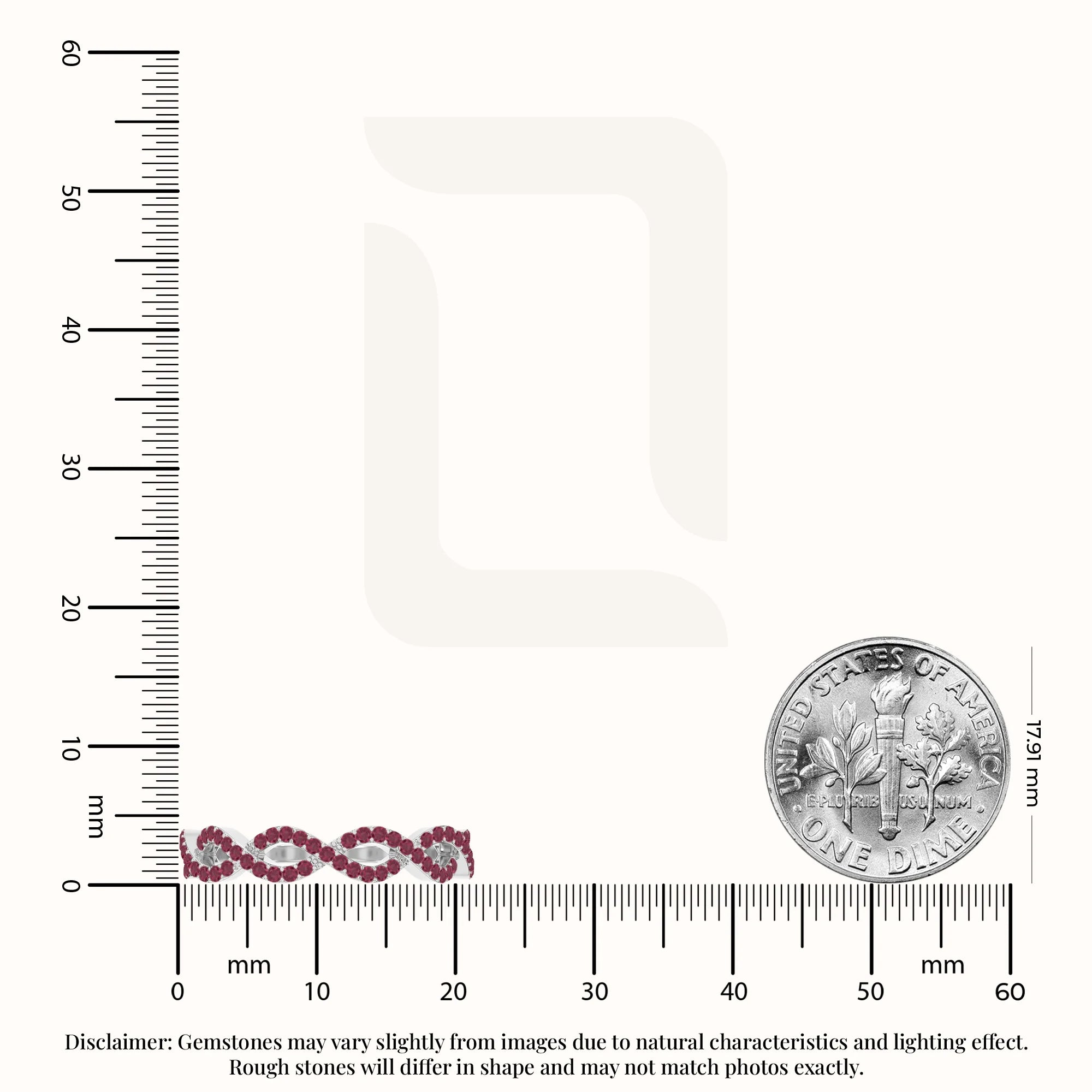 natural ruby twisted wedding band rings in sterling silver 