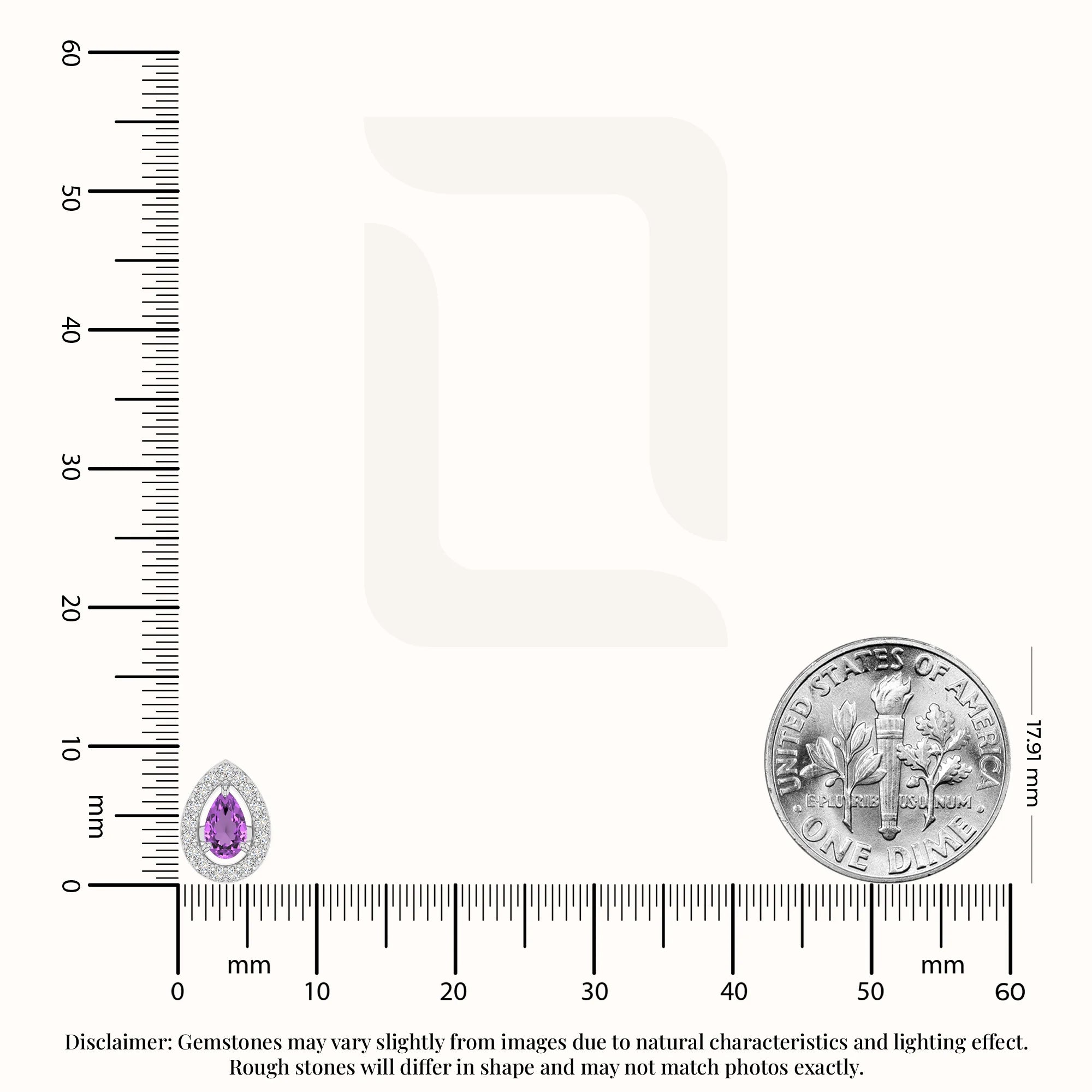natural amethyst halo stud earrings in sterling silver 