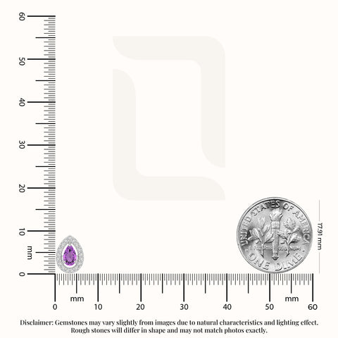 natural amethyst halo stud earrings in sterling silver 