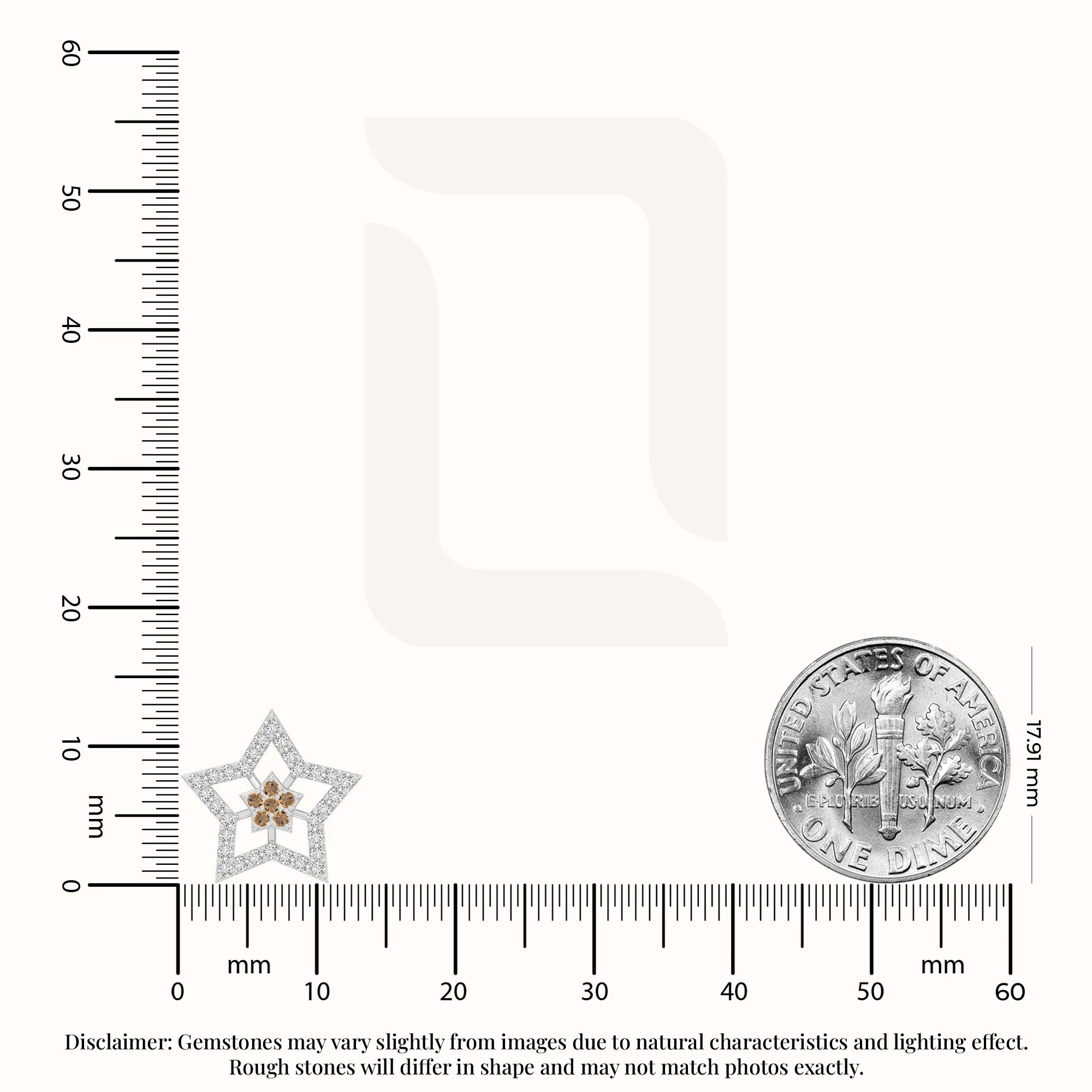 natural citrine star stud earrings in sterling silver 