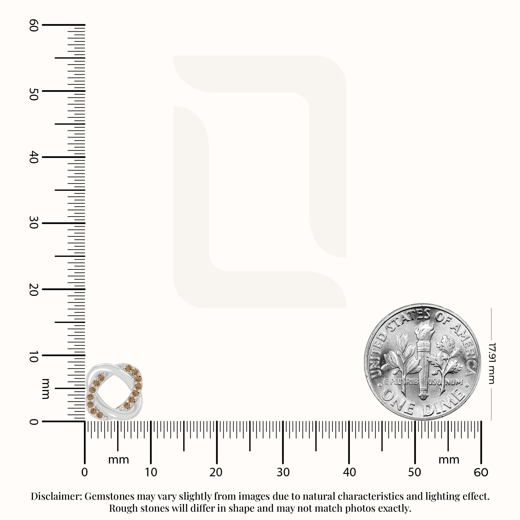 natural citrine knot-love stud earrings in sterling silver 