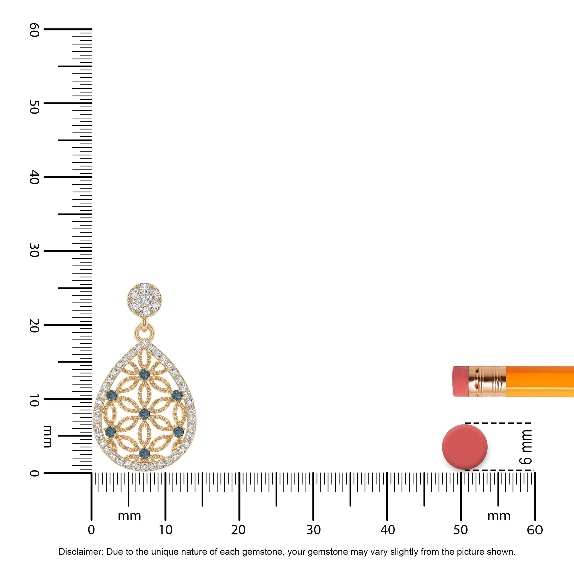 natural london-blue-topaz infinity love knot necklaces in yellow gold vermeil 