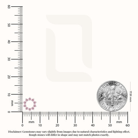 natural pink-tourmaline sun stud earrings in sterling silver 