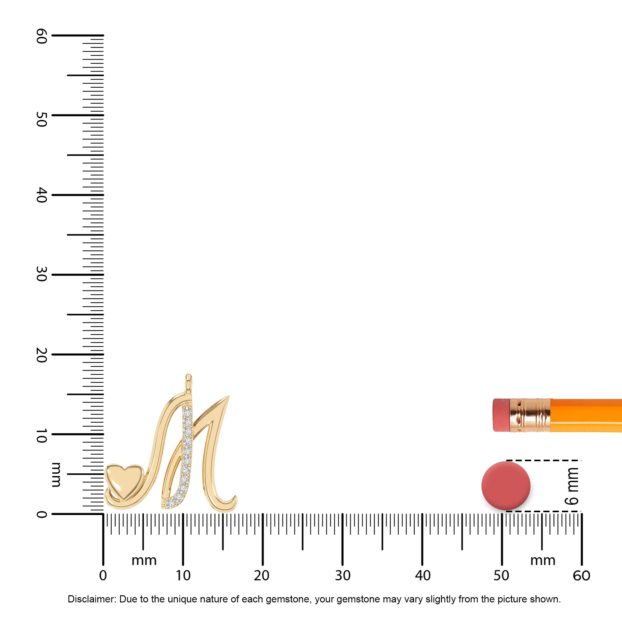 moissanite Initials necklaces in yellow gold vermeil 