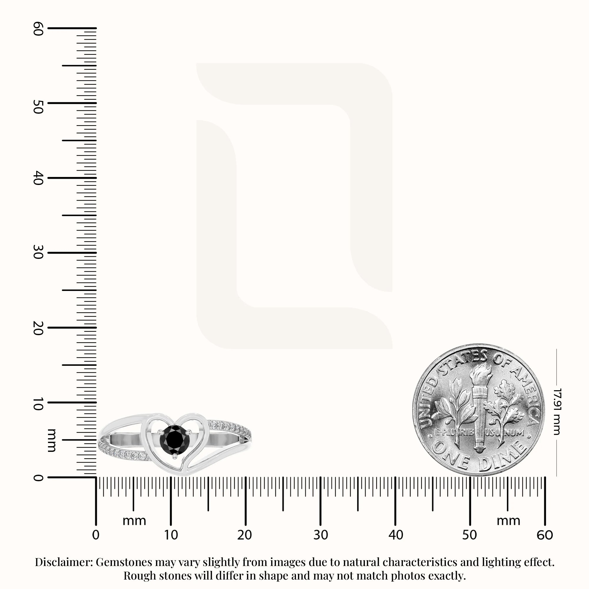 natural black onyx heart promise rings in sterling silver 