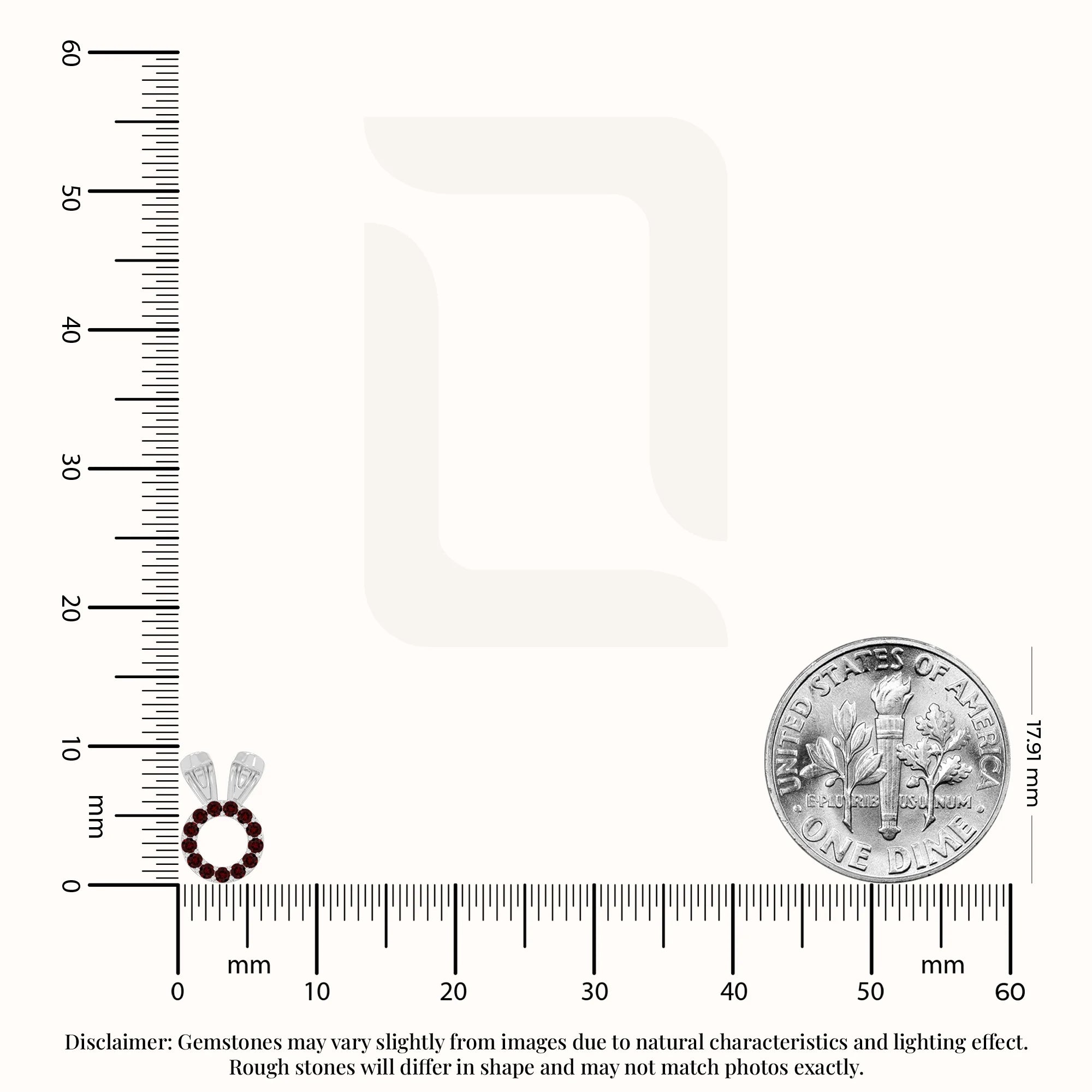 natural garnet bunny-rabit stud earrings in sterling silver 