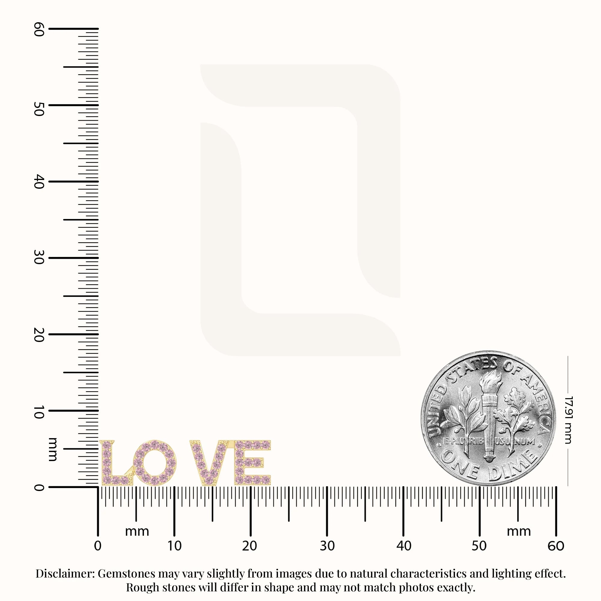 natural pink-tourmaline love stud earrings in yellow gold vermeil 