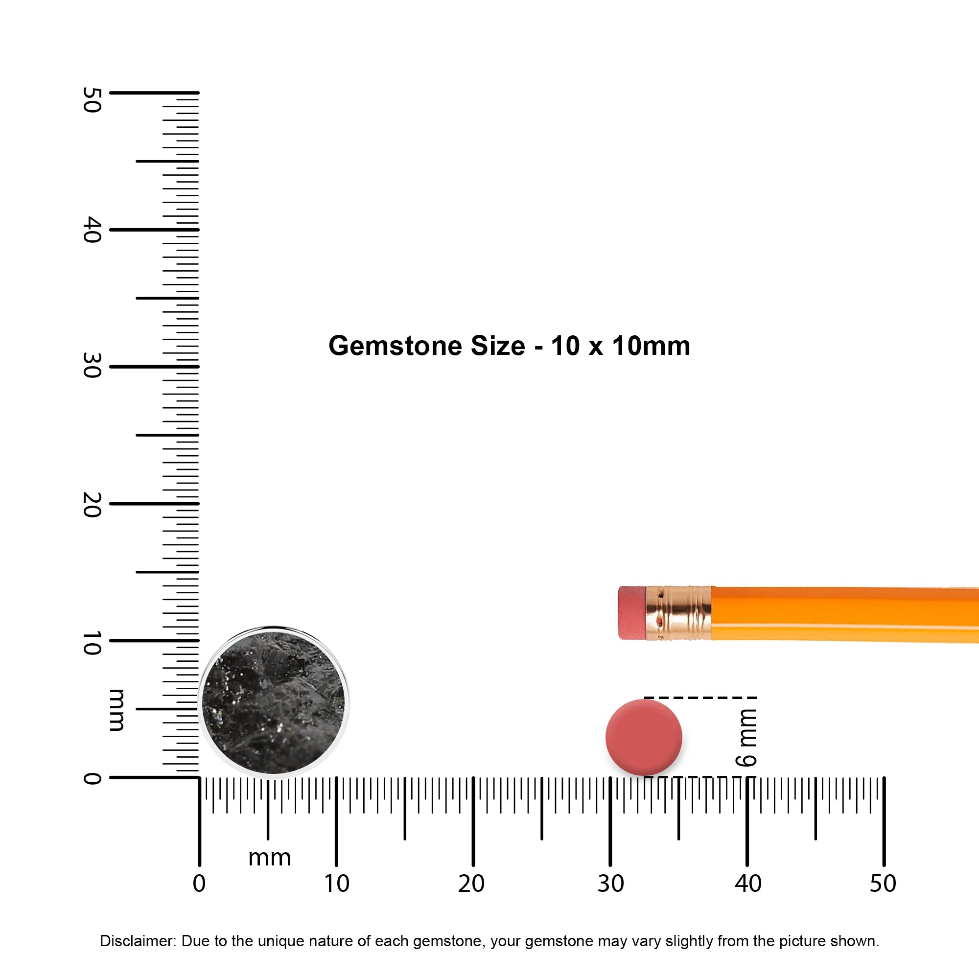 natural shungite round shape pendant necklace