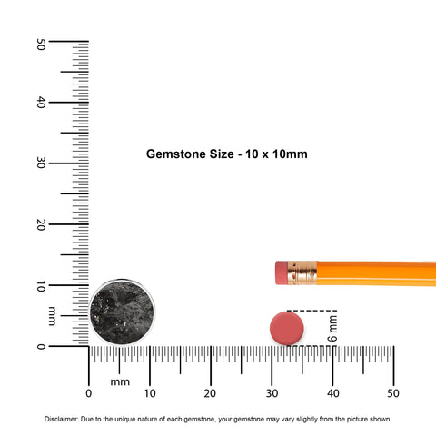 natural shungite round shape pendant necklace