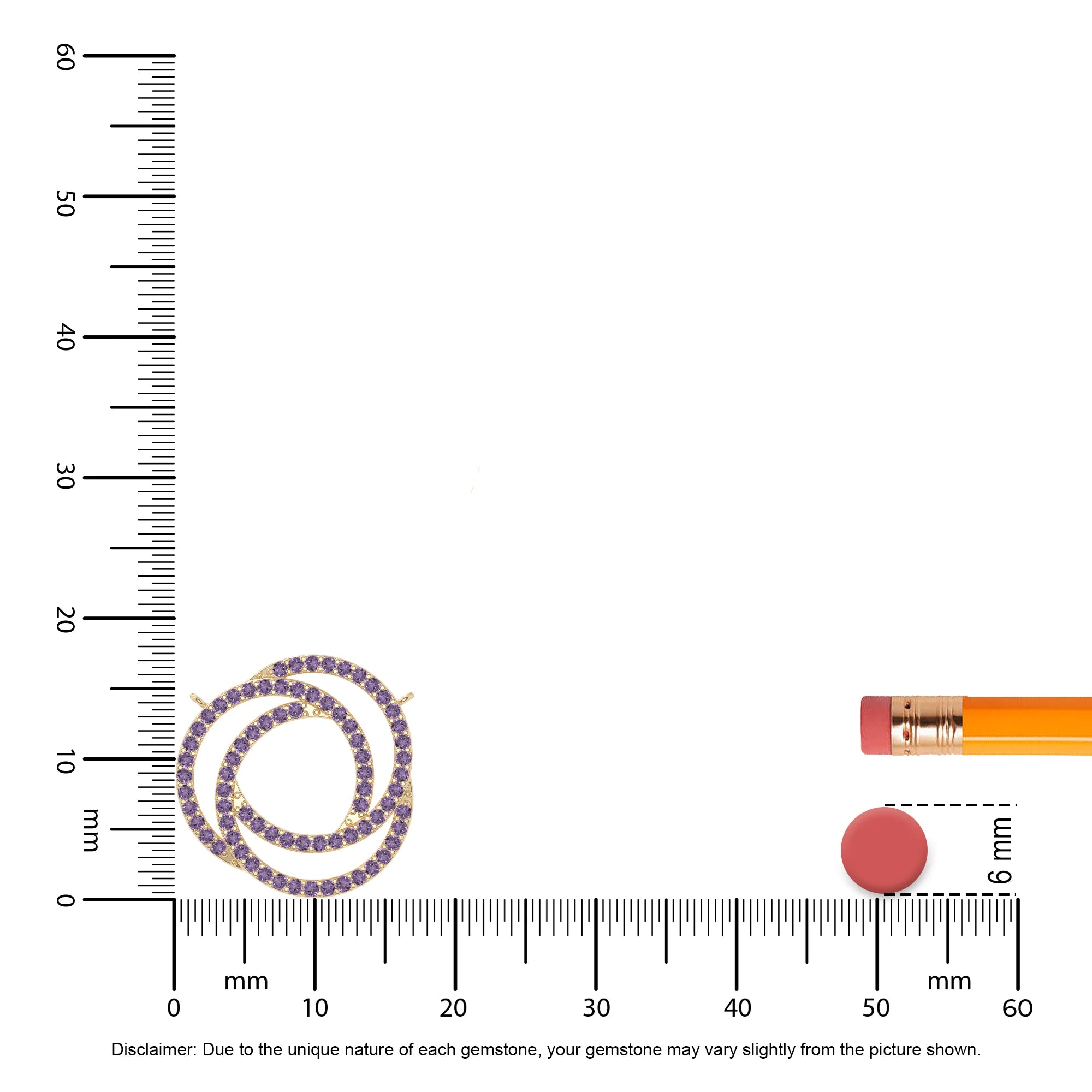 natural amethyst infinity love knot necklaces in yellow gold vermeil 