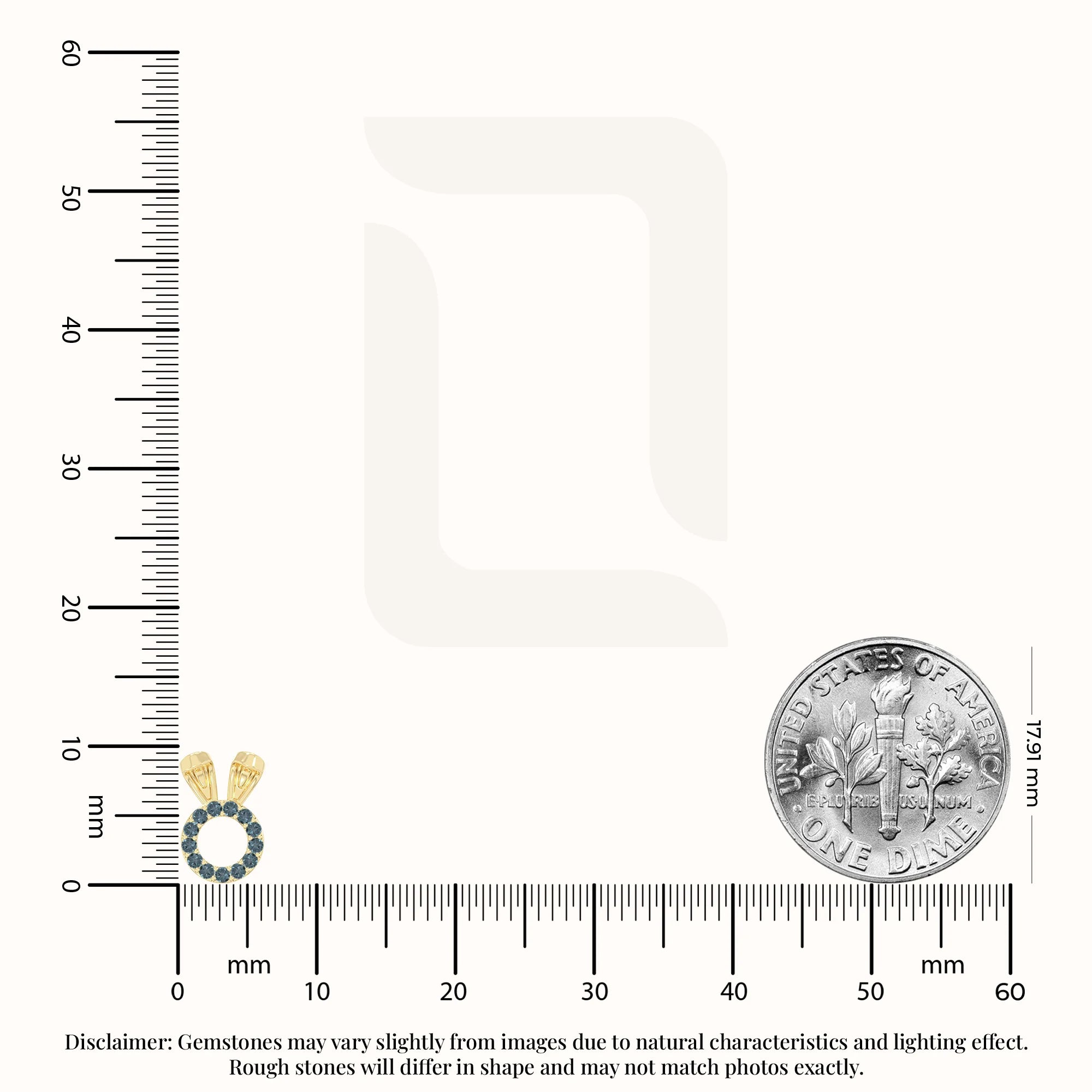 natural london-blue-topaz bunny-rabit stud earrings in yellow gold vermeil 