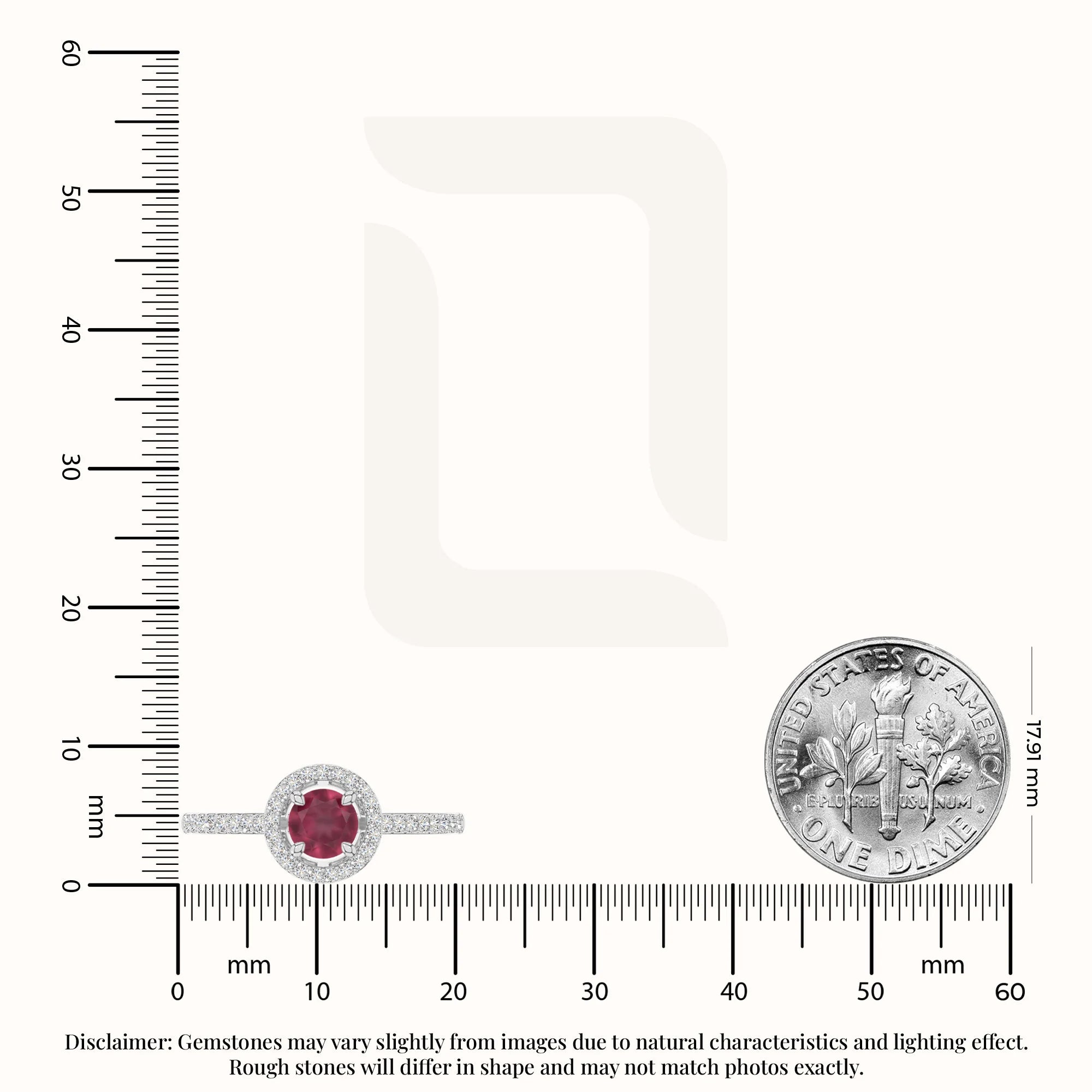 natural ruby solitaire halo engagement rings in sterling silver 