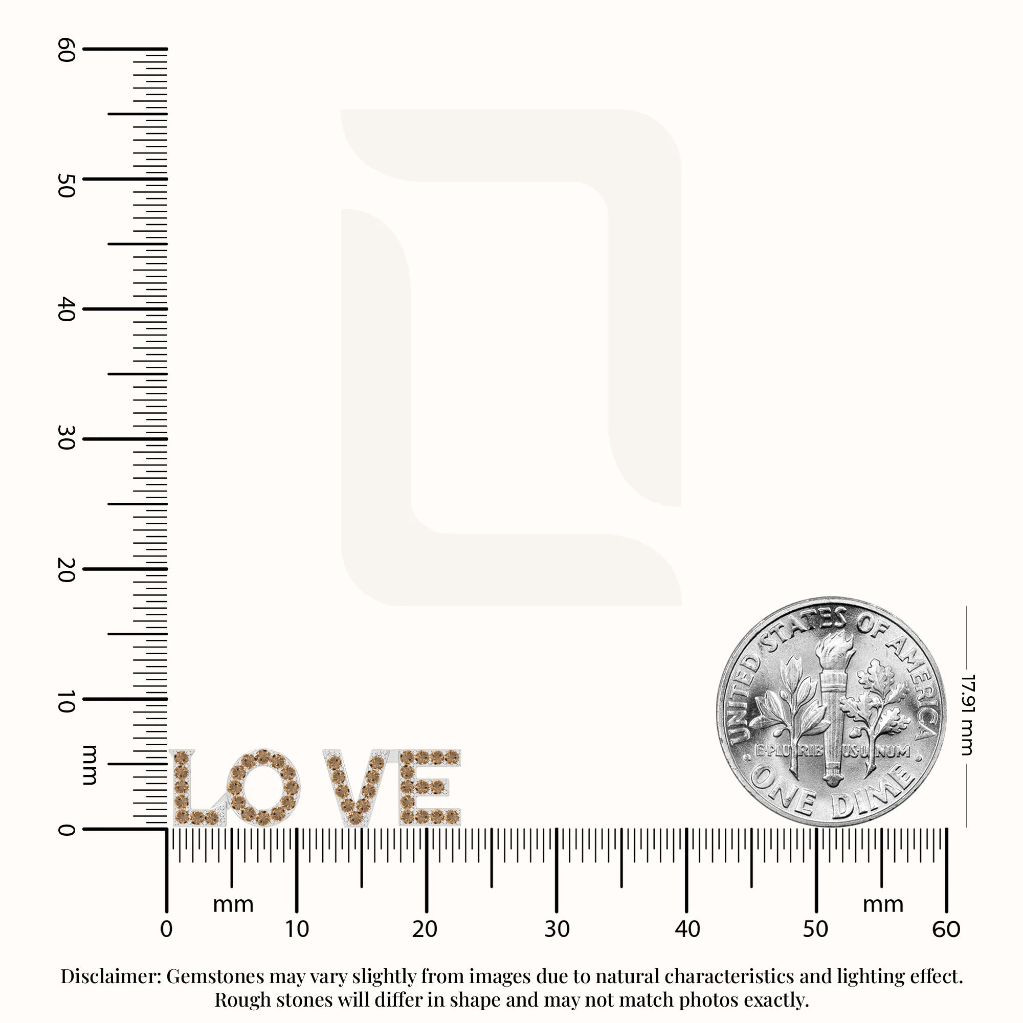 natural citrine love stud earrings in sterling silver 