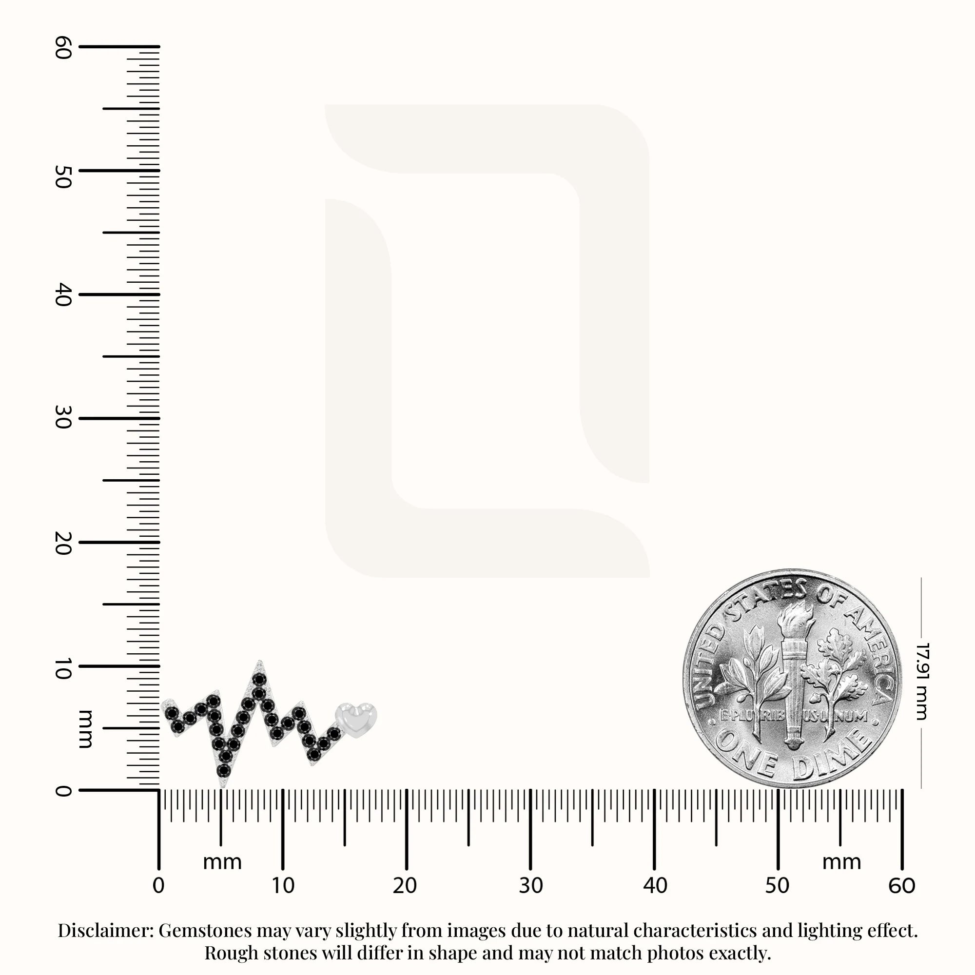 natural black-onyx heartbeat stud earrings in sterling silver 