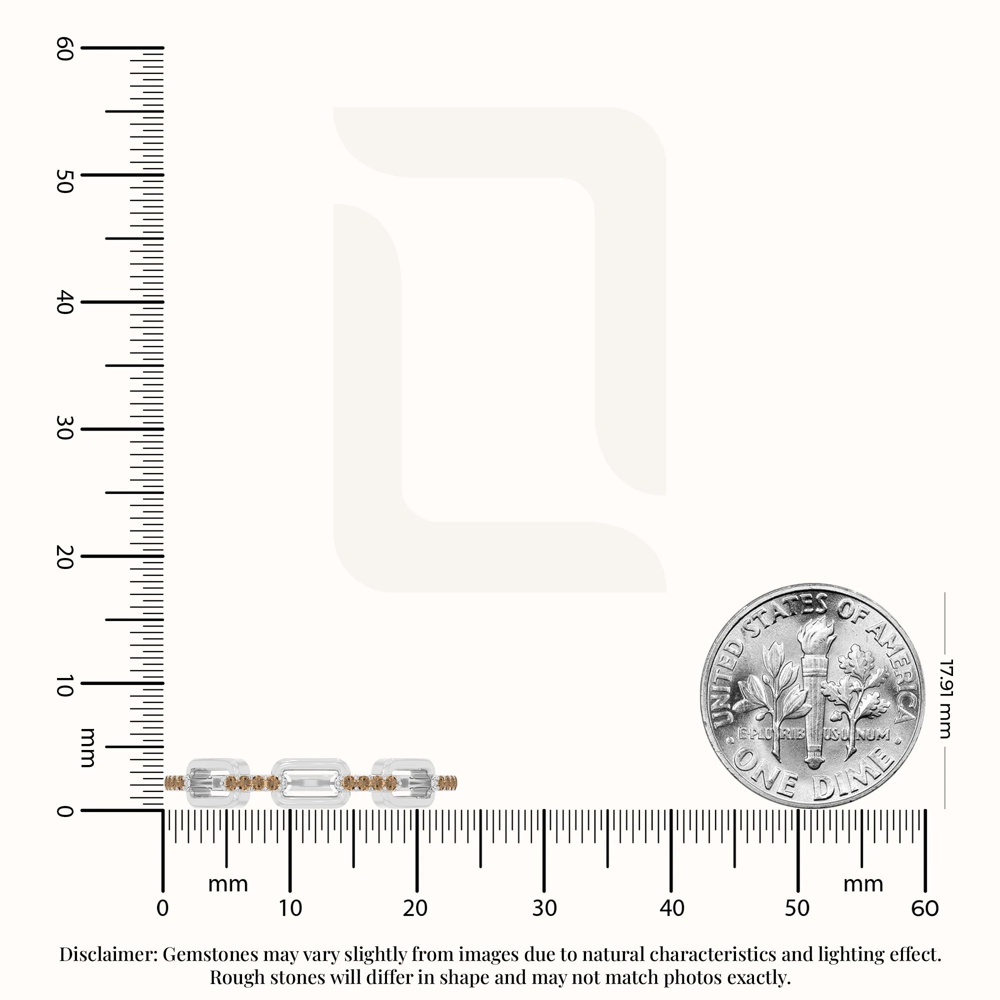 natural citrine interlocking wedding band rings in sterling silver 