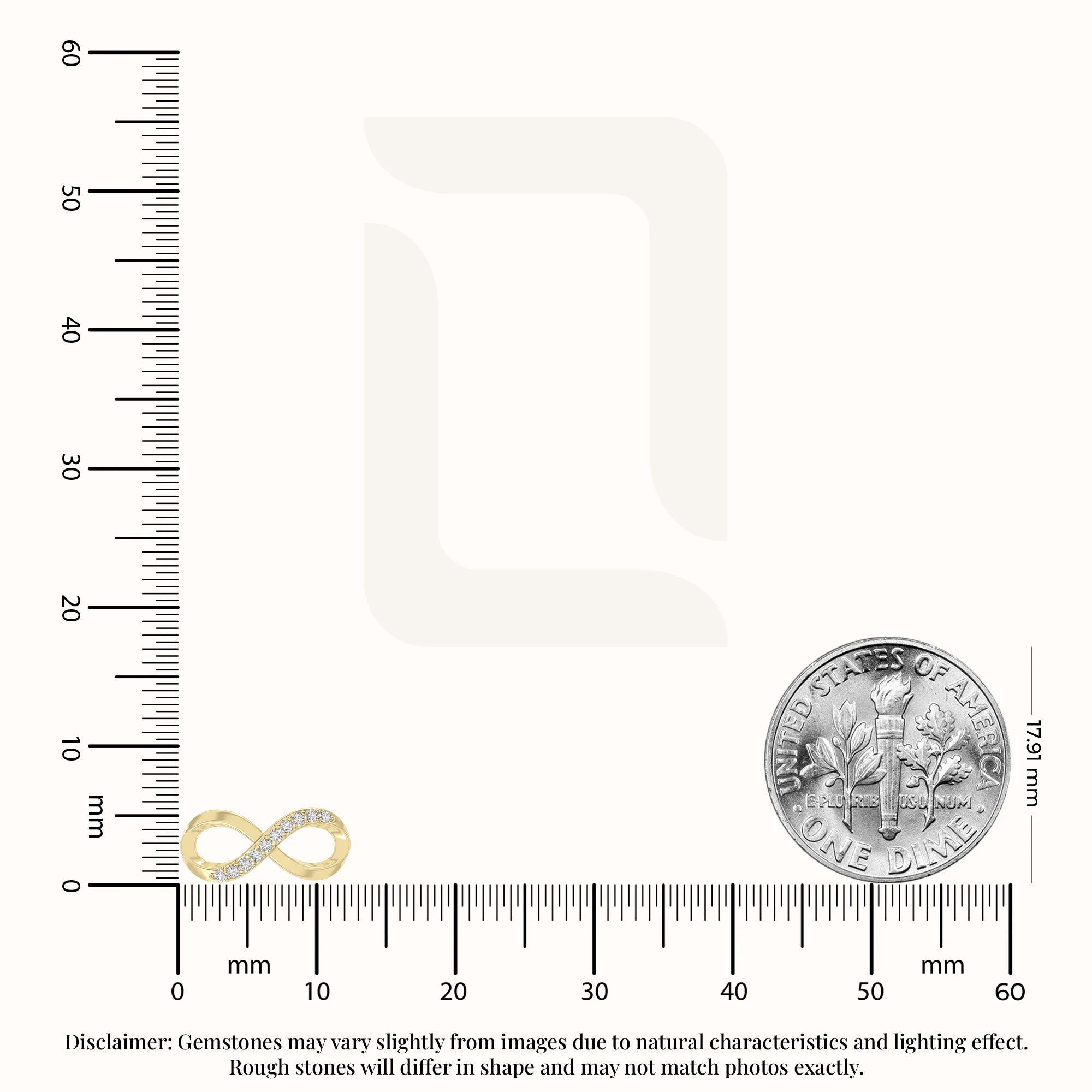 moissanite infinity stud earrings in yellow gold vermeil 