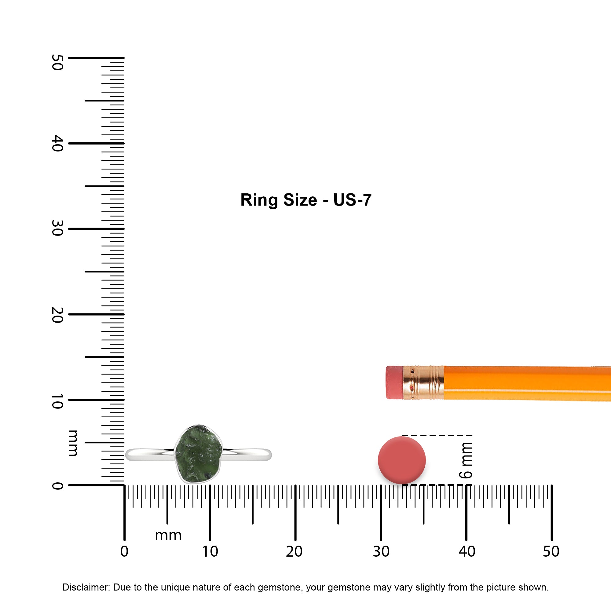 moldavite rough shape stackable bezel-set ring