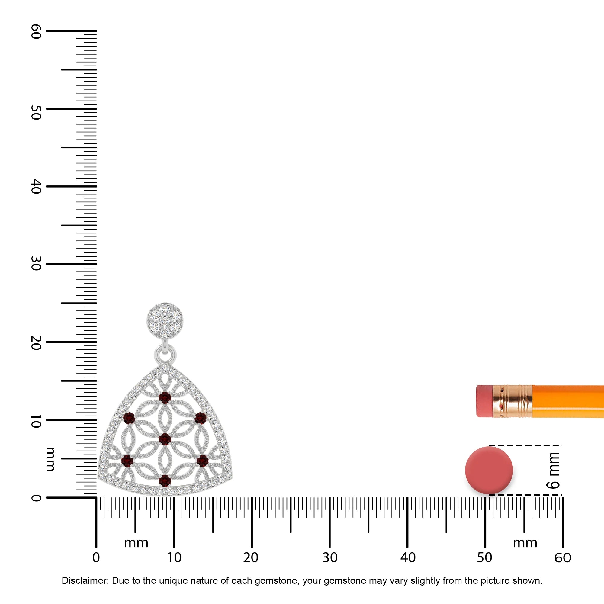 natural garnet infinity love knot necklaces in sterling silver 