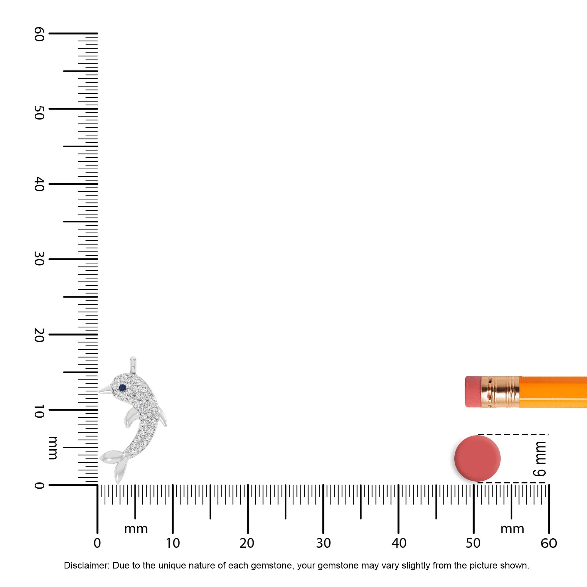 natural blue-sapphire dolphin necklaces in sterling silver 