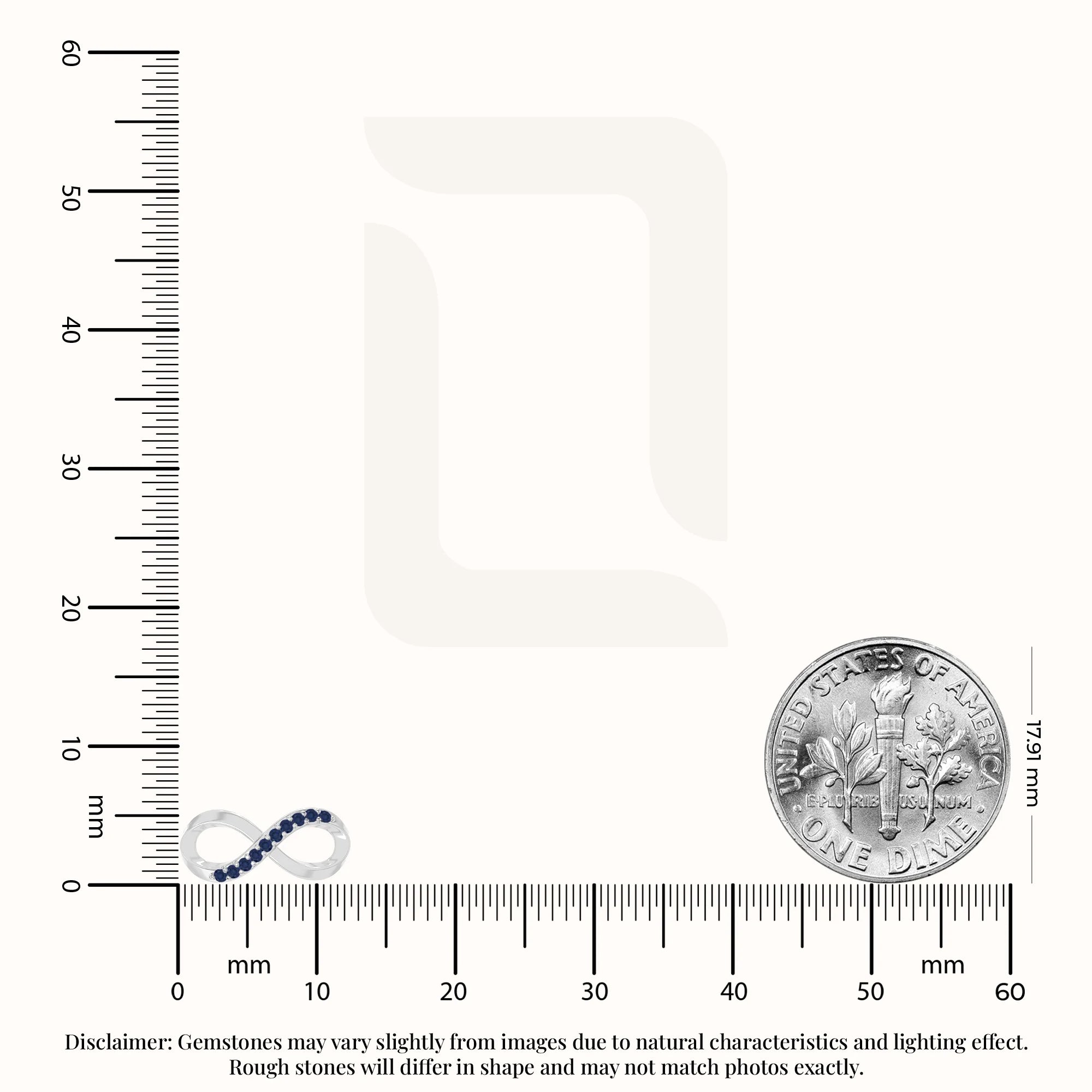 natural blue-sapphire infinity stud earrings in sterling silver 