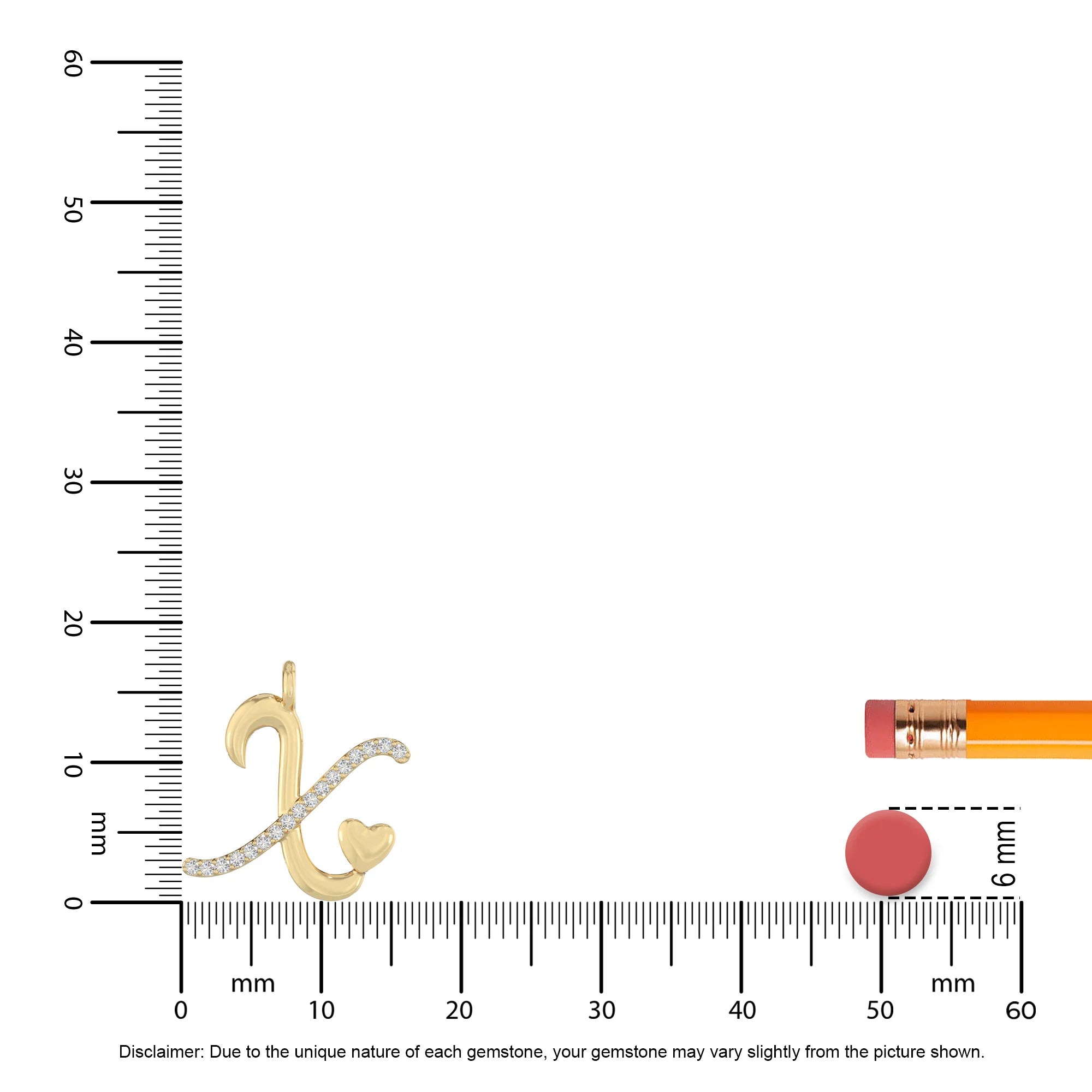 moissanite Initials necklaces in yellow gold vermeil 