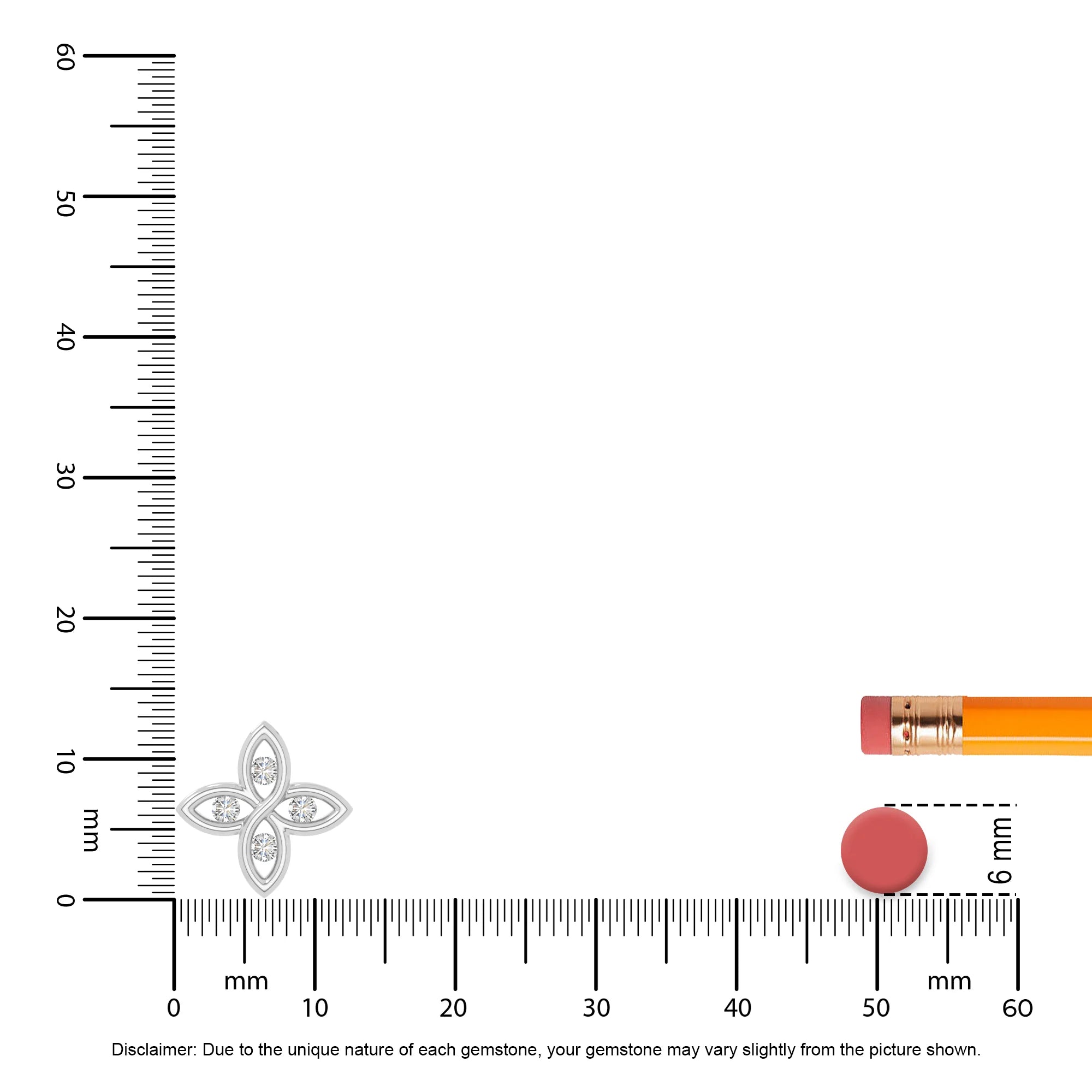 moissanite 4 petal flower necklaces in sterling silver 