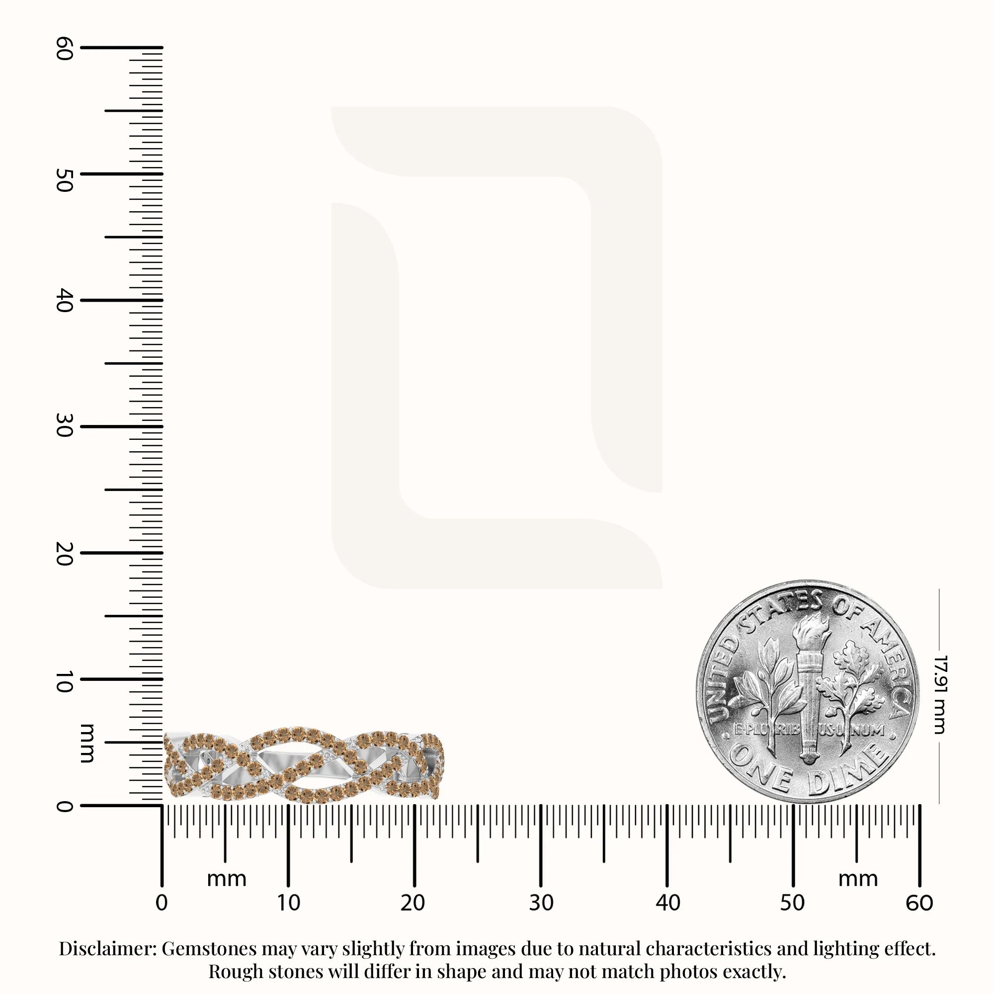 natural citrine twisted braided wedding band rings in sterling silver 
