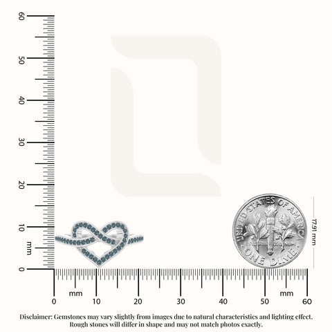 natural london blue topaz infinity knot heart promise rings in sterling silver 