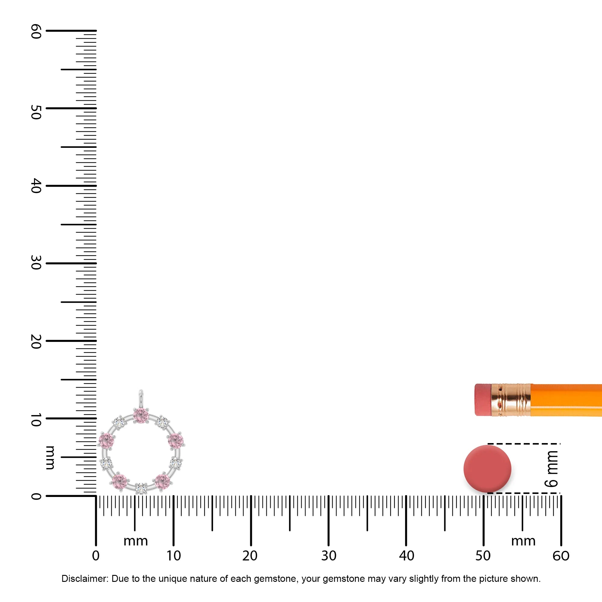 natural pink-tourmaline infinity love knot necklaces in sterling silver 