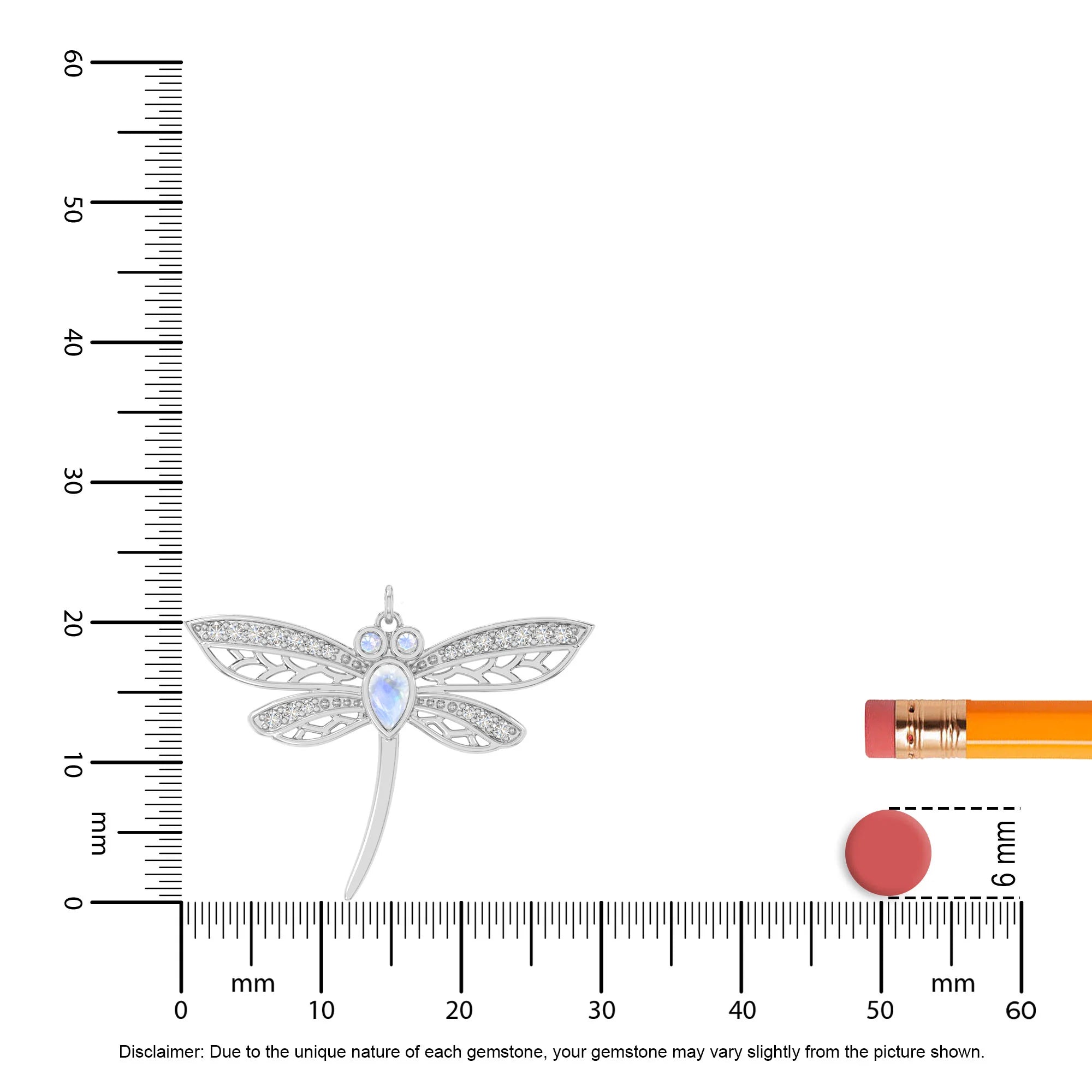 rainbow moonstone dragonfly necklaces in sterling silver 