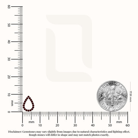 natural garnet teardrop stud earrings in sterling silver 