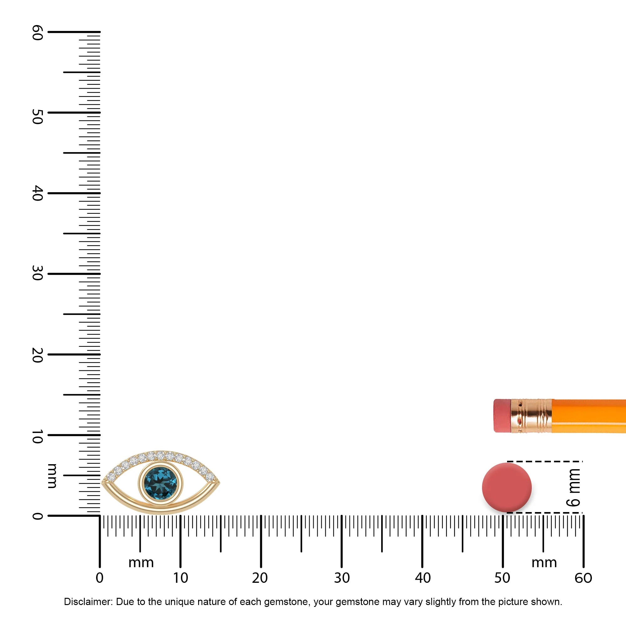 natural london-blue-topaz evil eye necklaces in yellow gold vermeil 